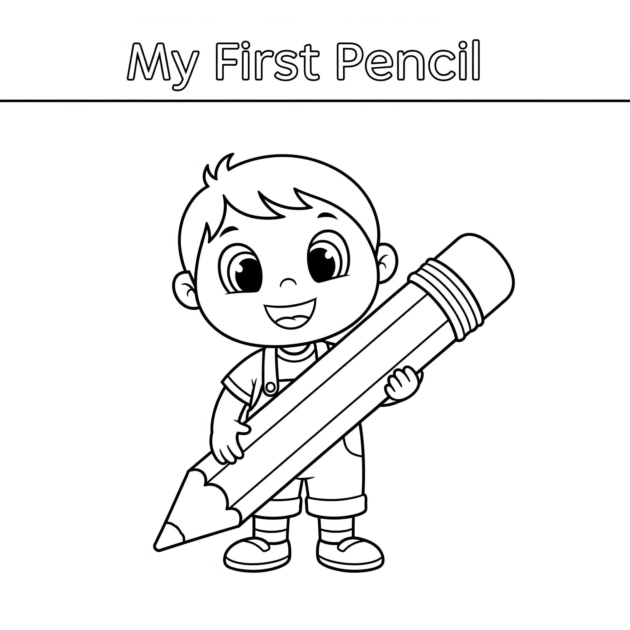 coloriage Mon Premier Crayon pour primaire