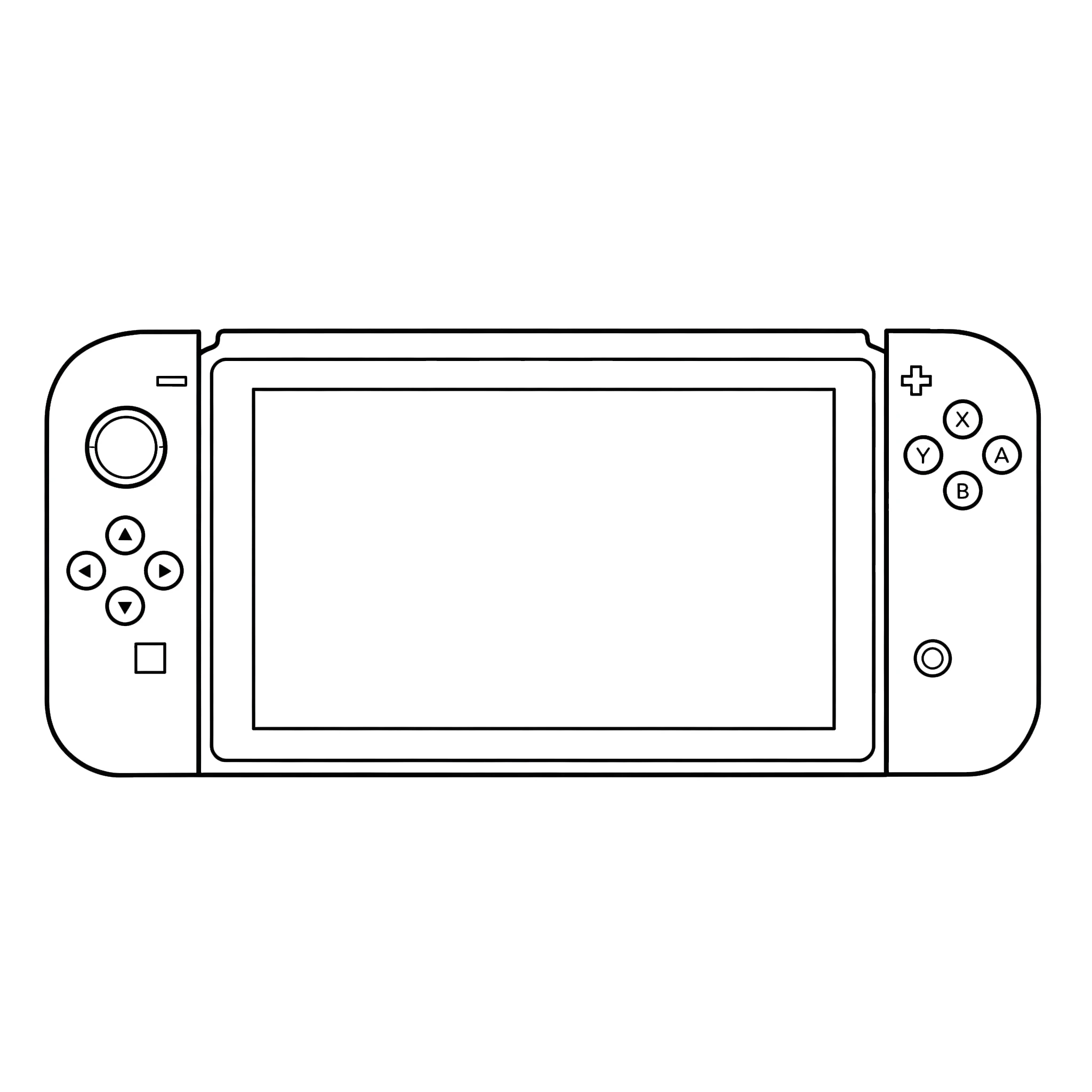 coloriage Nintendo Switch et découpage à imprimer