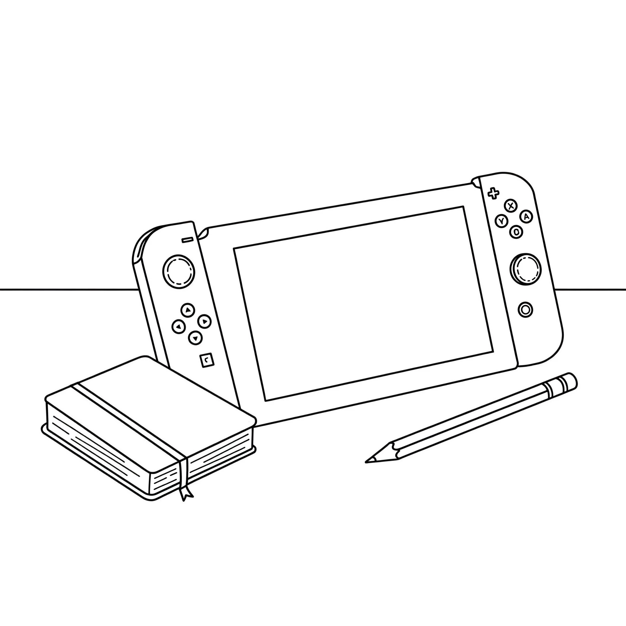coloriage Nintendo Switch pour bebe a imprimer 1