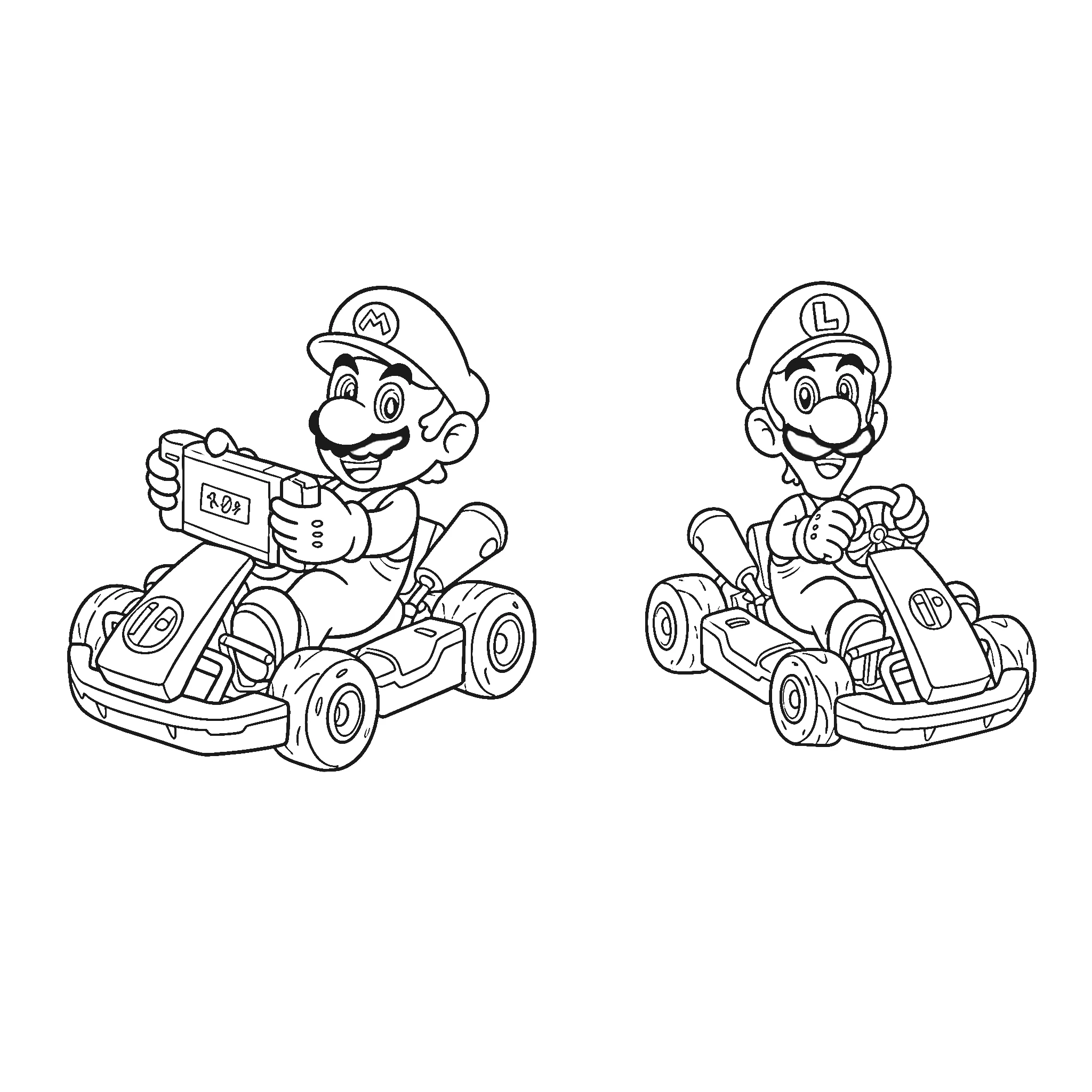 coloriage Nintendo Switch à imprimer a4