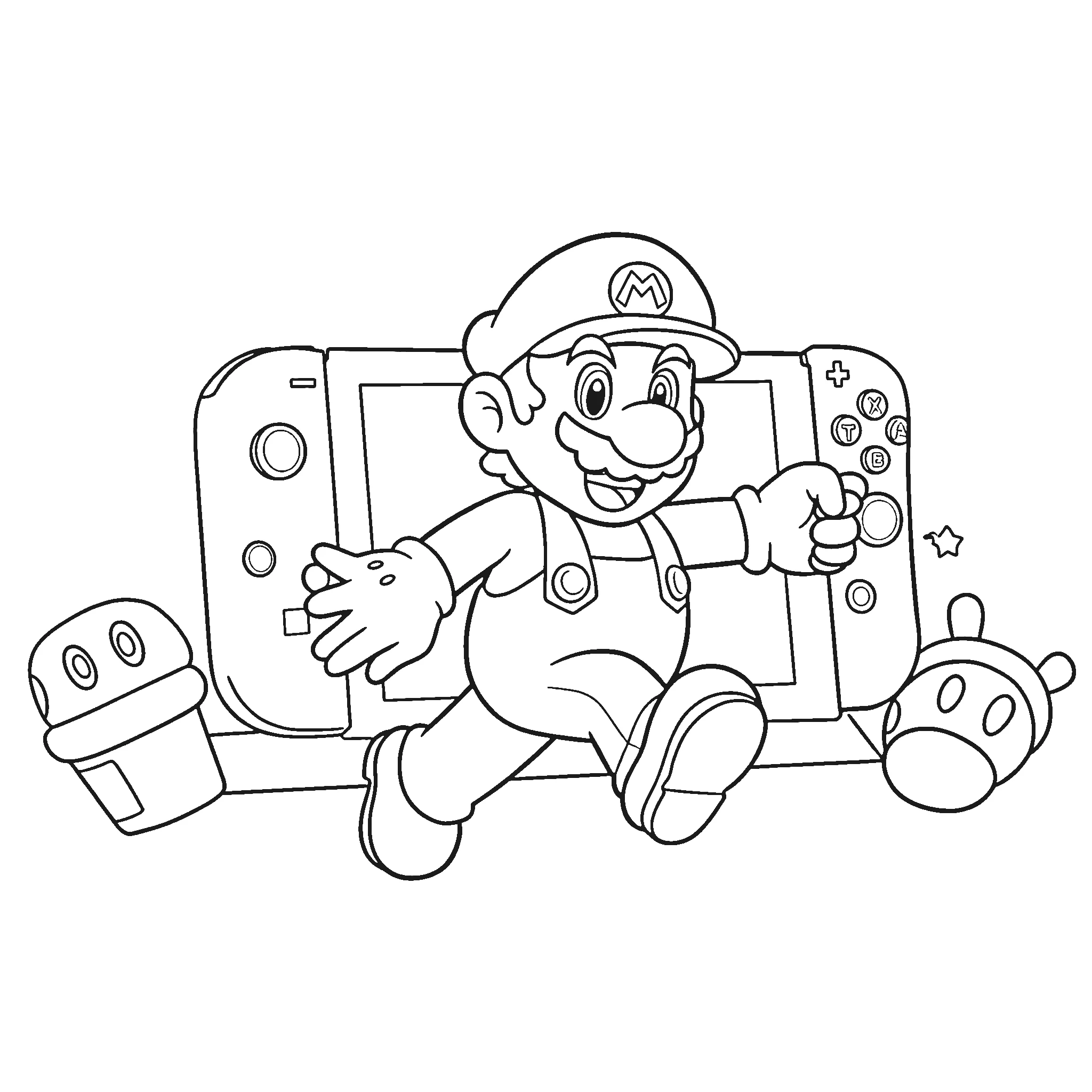 coloriage Nintendo Switch et apprentissage