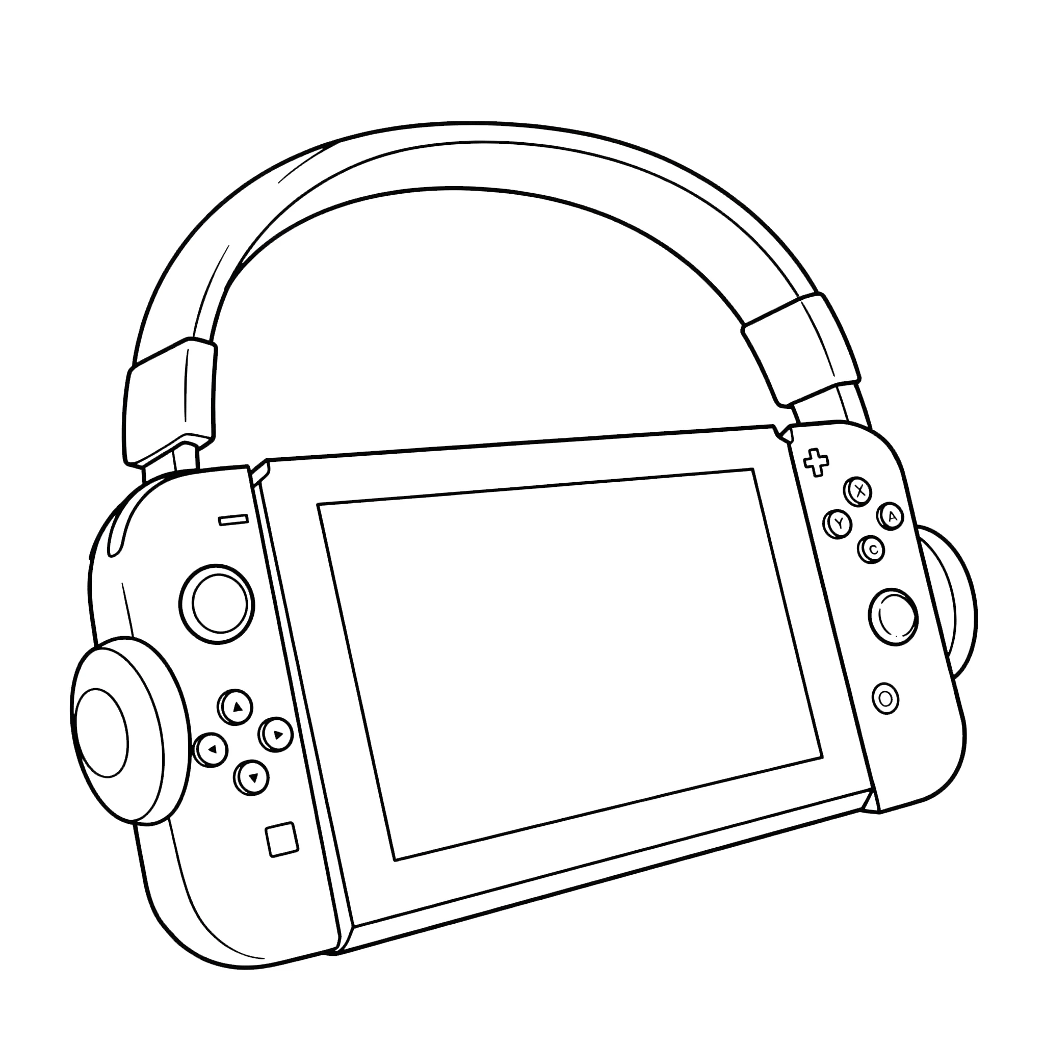 coloriage Nintendo Switch pour enfants à télécharger
