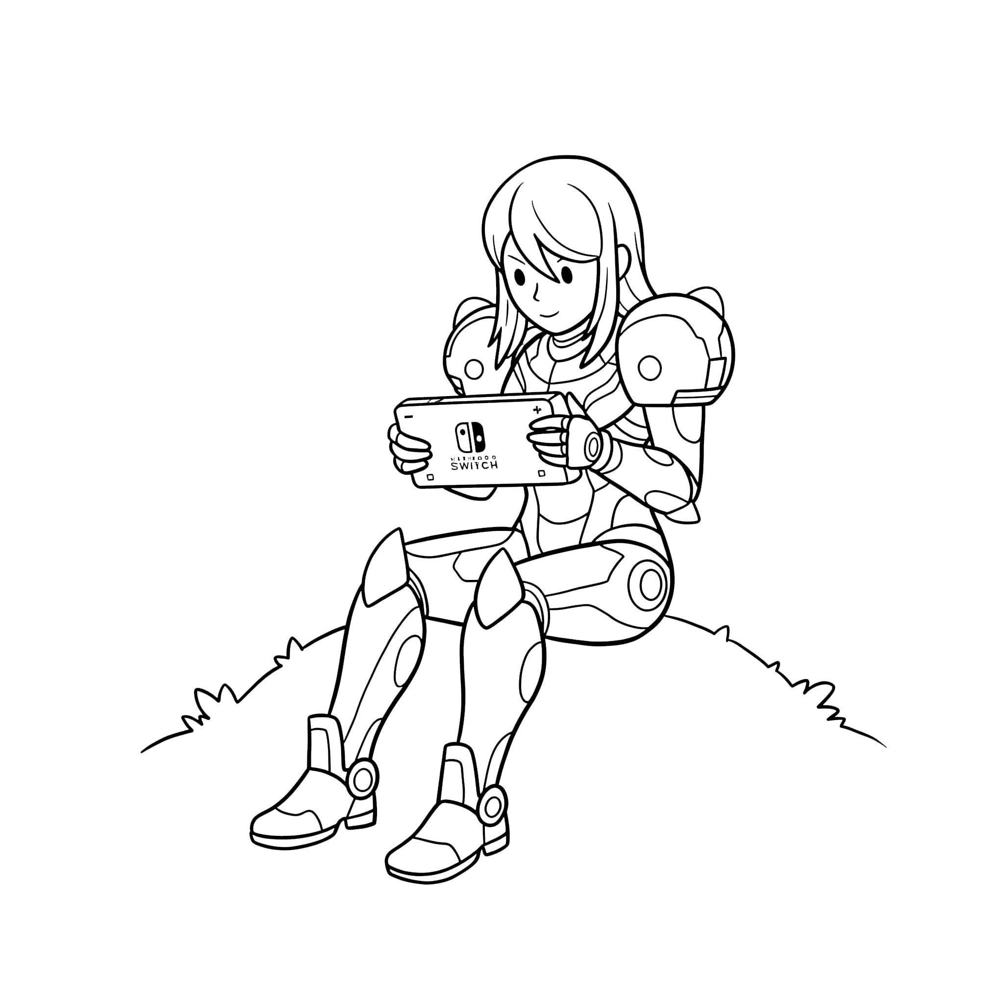 coloriage Nintendo Switch pour enfant de 6 ans 1