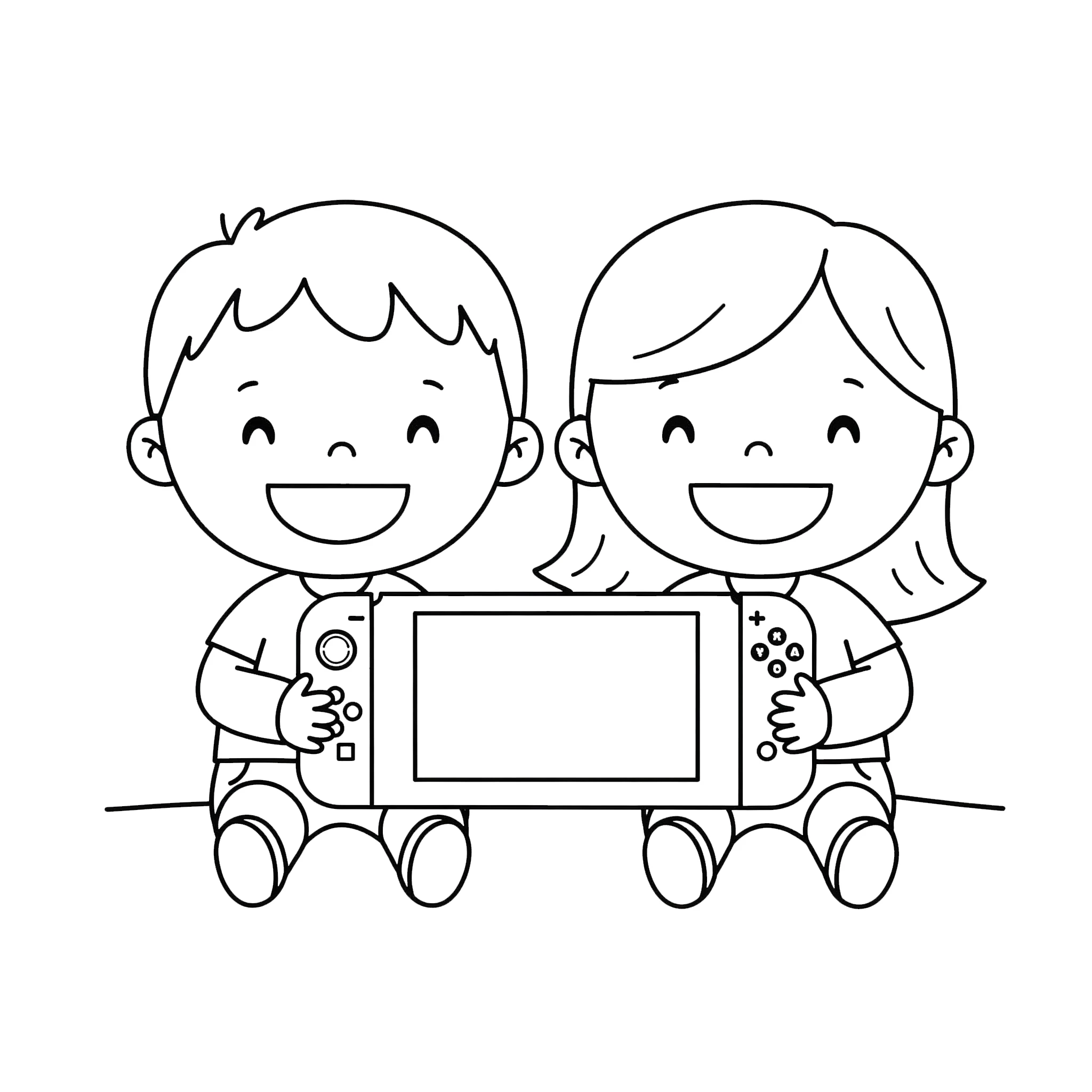 coloriage Nintendo Switch et decoupage a imprimer gratuit