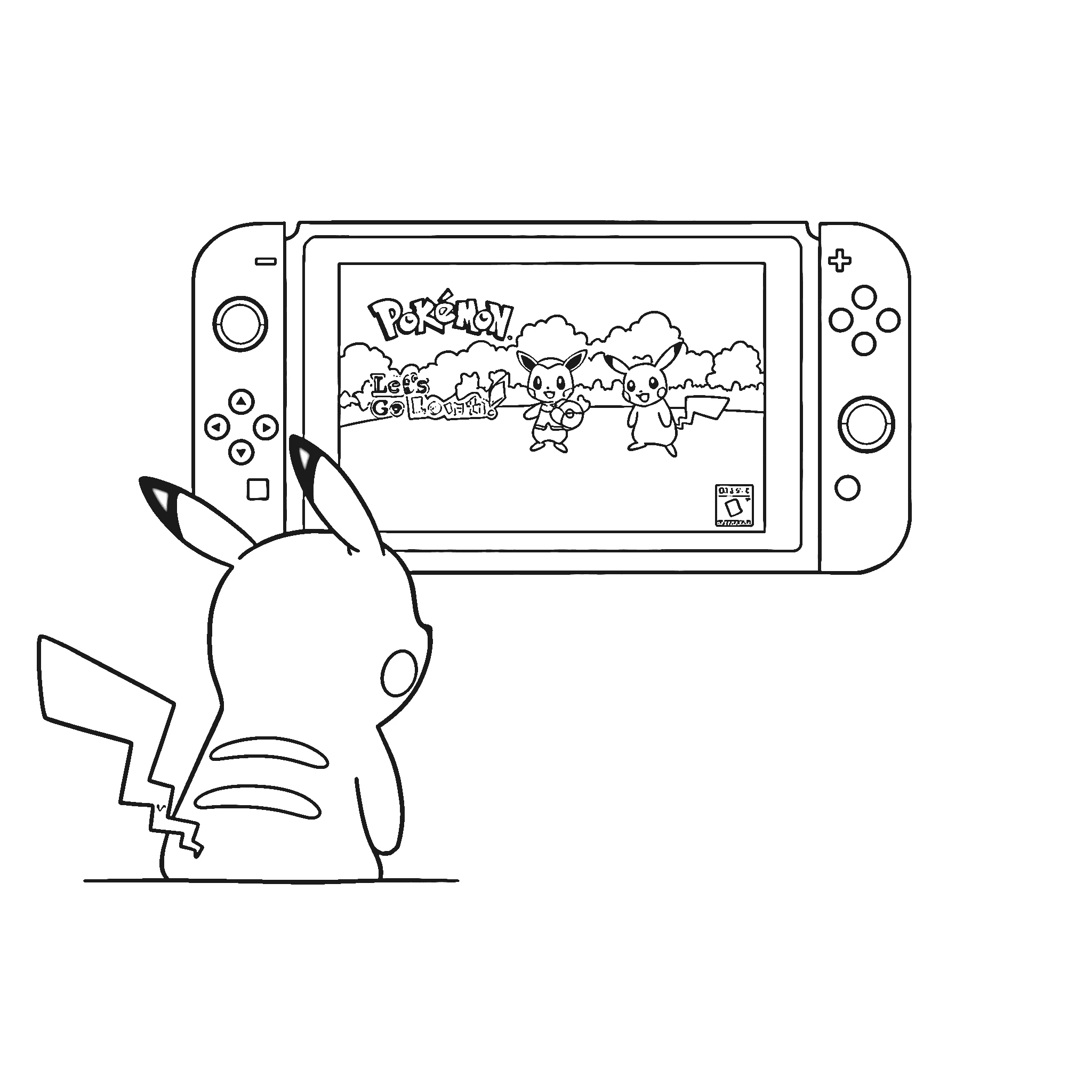 coloriage Nintendo Switch pour enfants