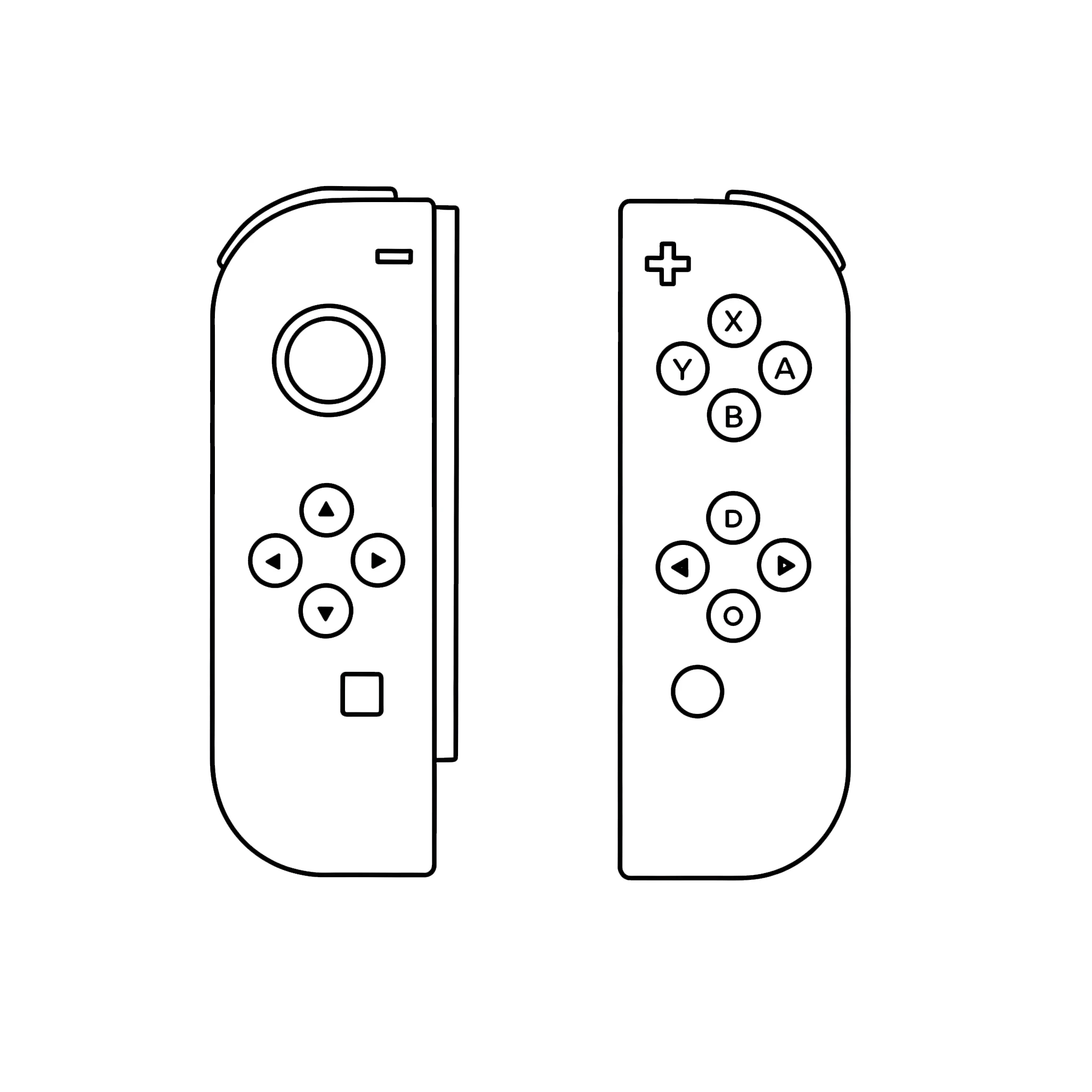 coloriage Nintendo Switch à imprimer pour enfant de 7 ans