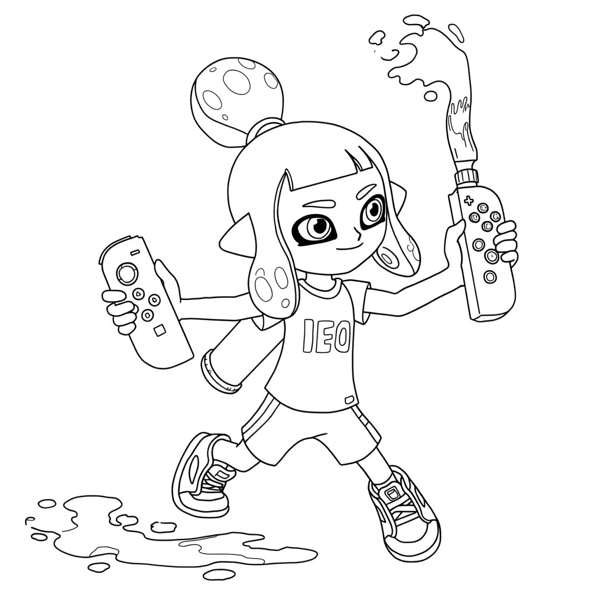 coloriage Nintendo Switch à imprimer pour enfants