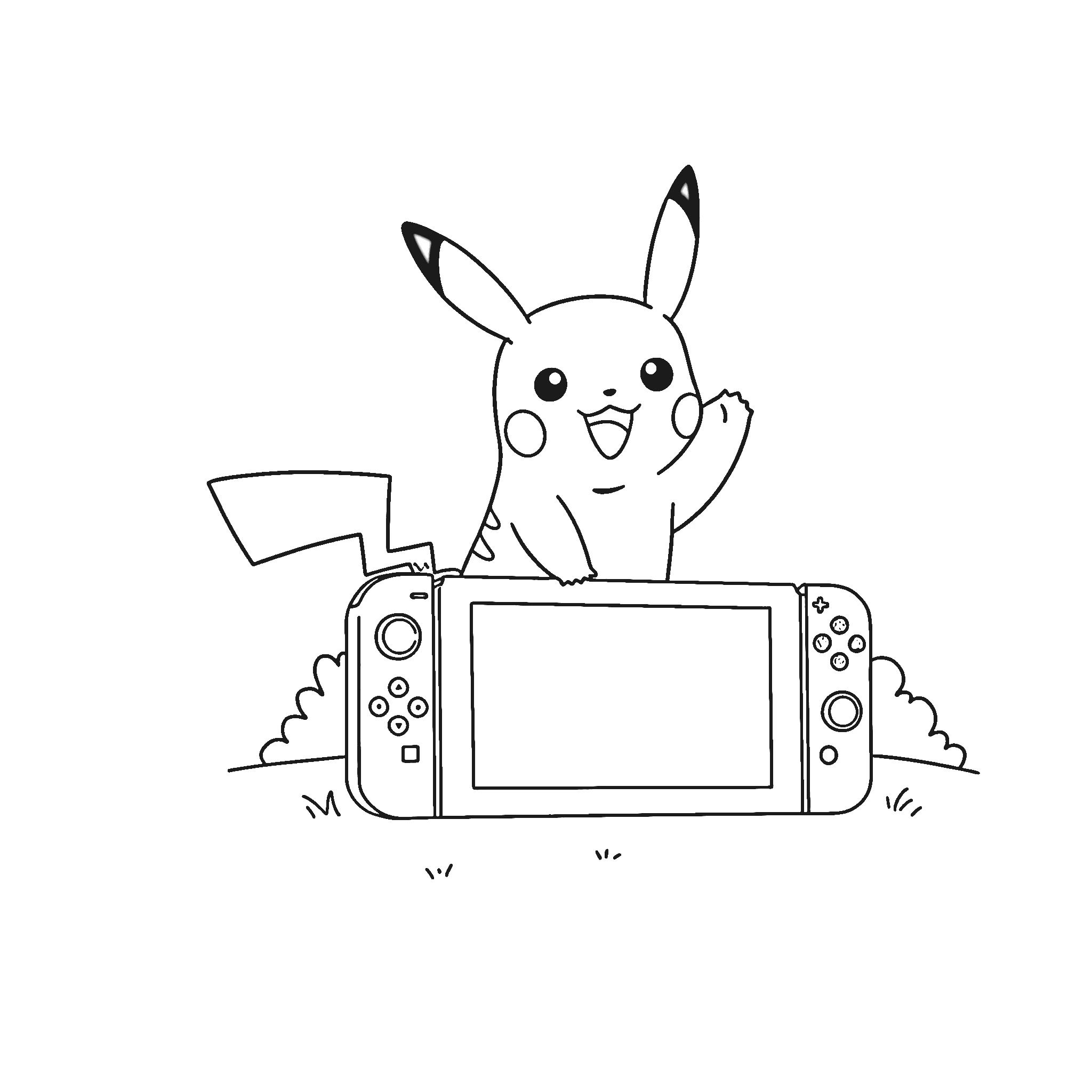 coloriage Nintendo Switch à imprimer gratuitement