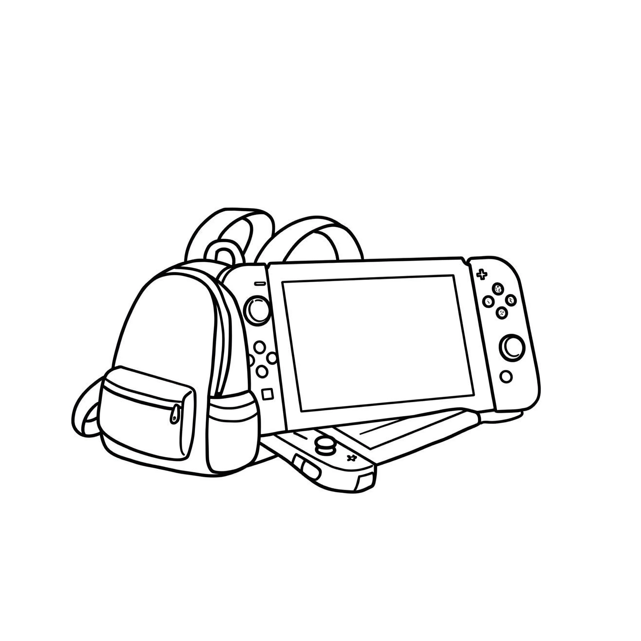 coloriage Nintendo Switch pour enfant à imprimer