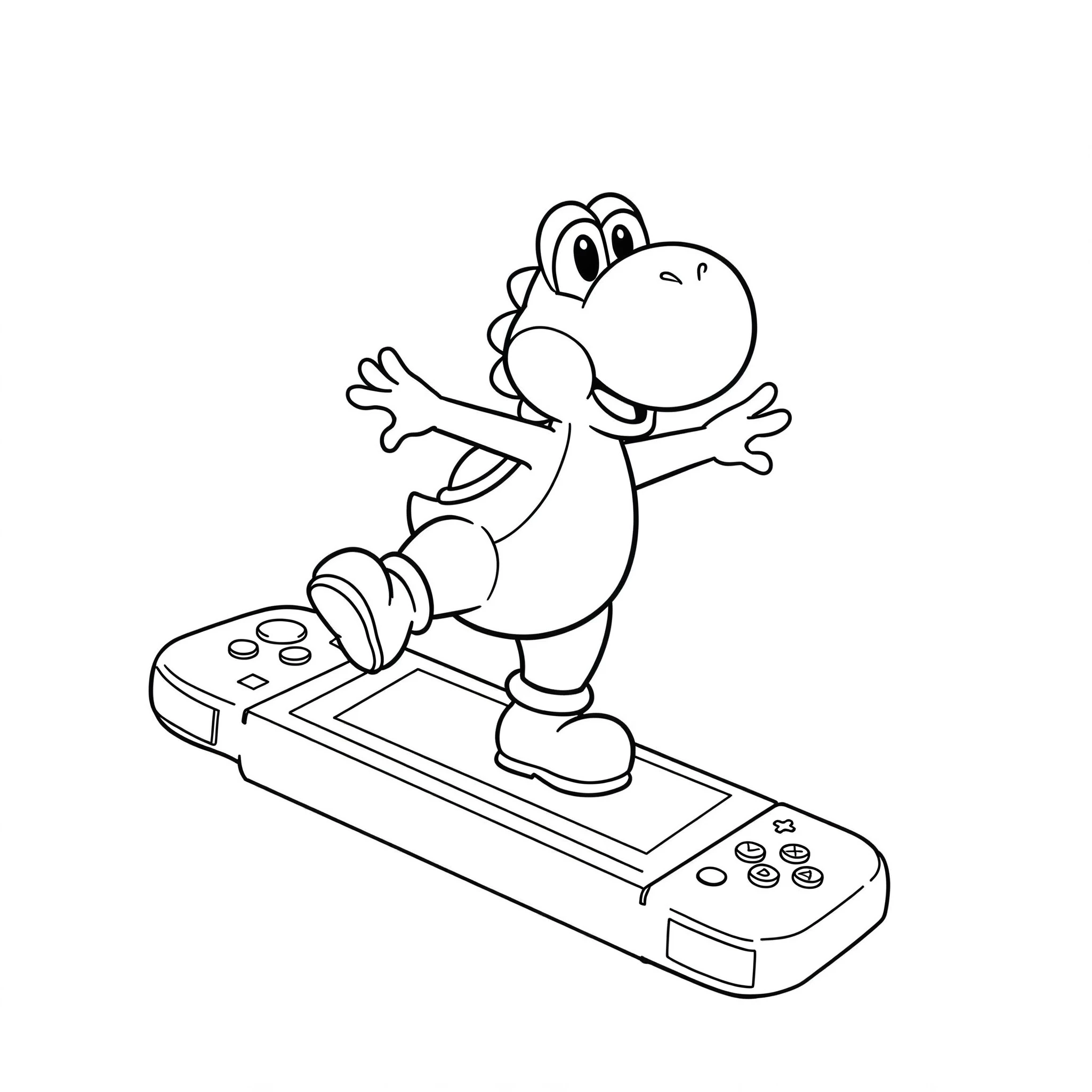 coloriage Nintendo Switch gratuit pour enfants