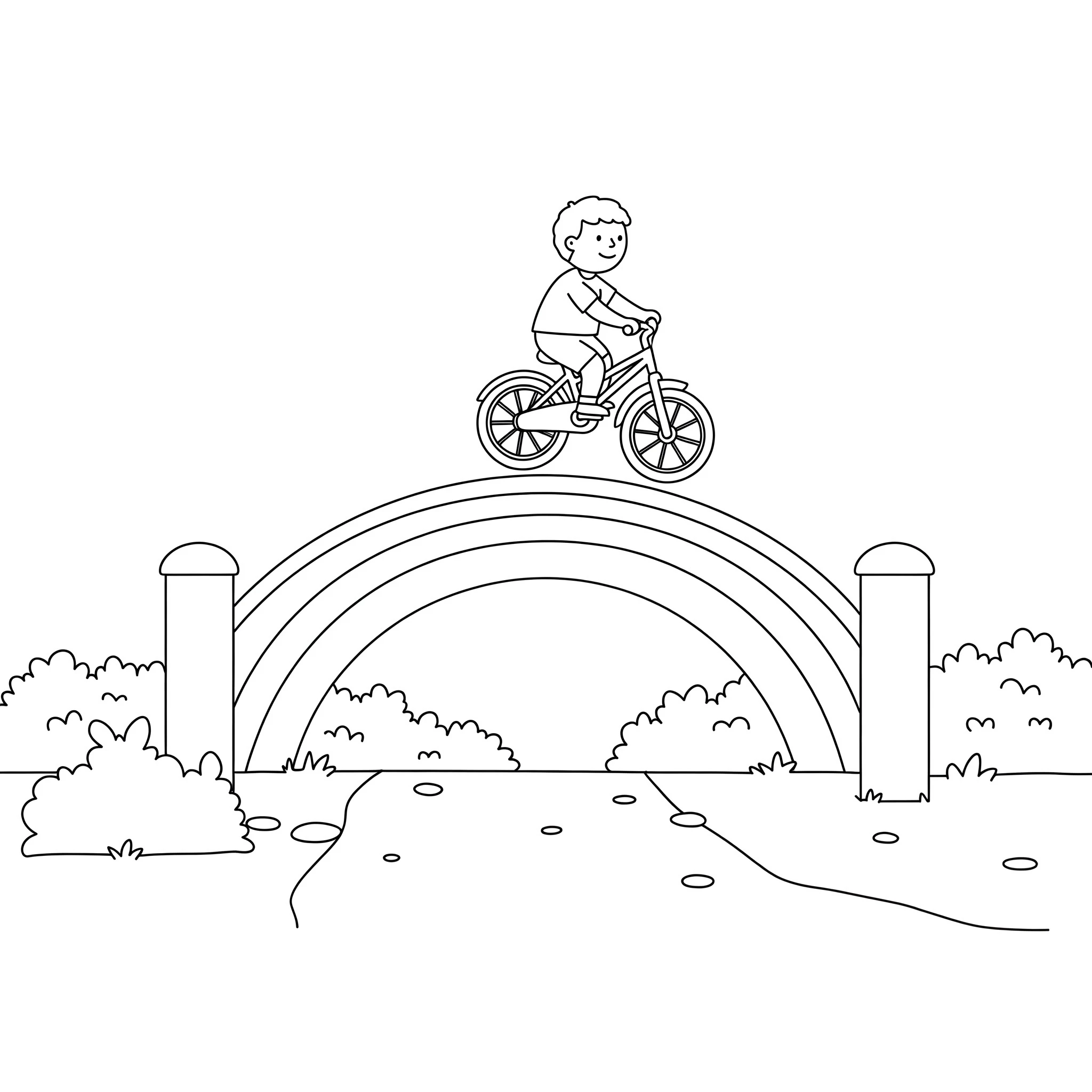 coloriage Vélo pour enfant