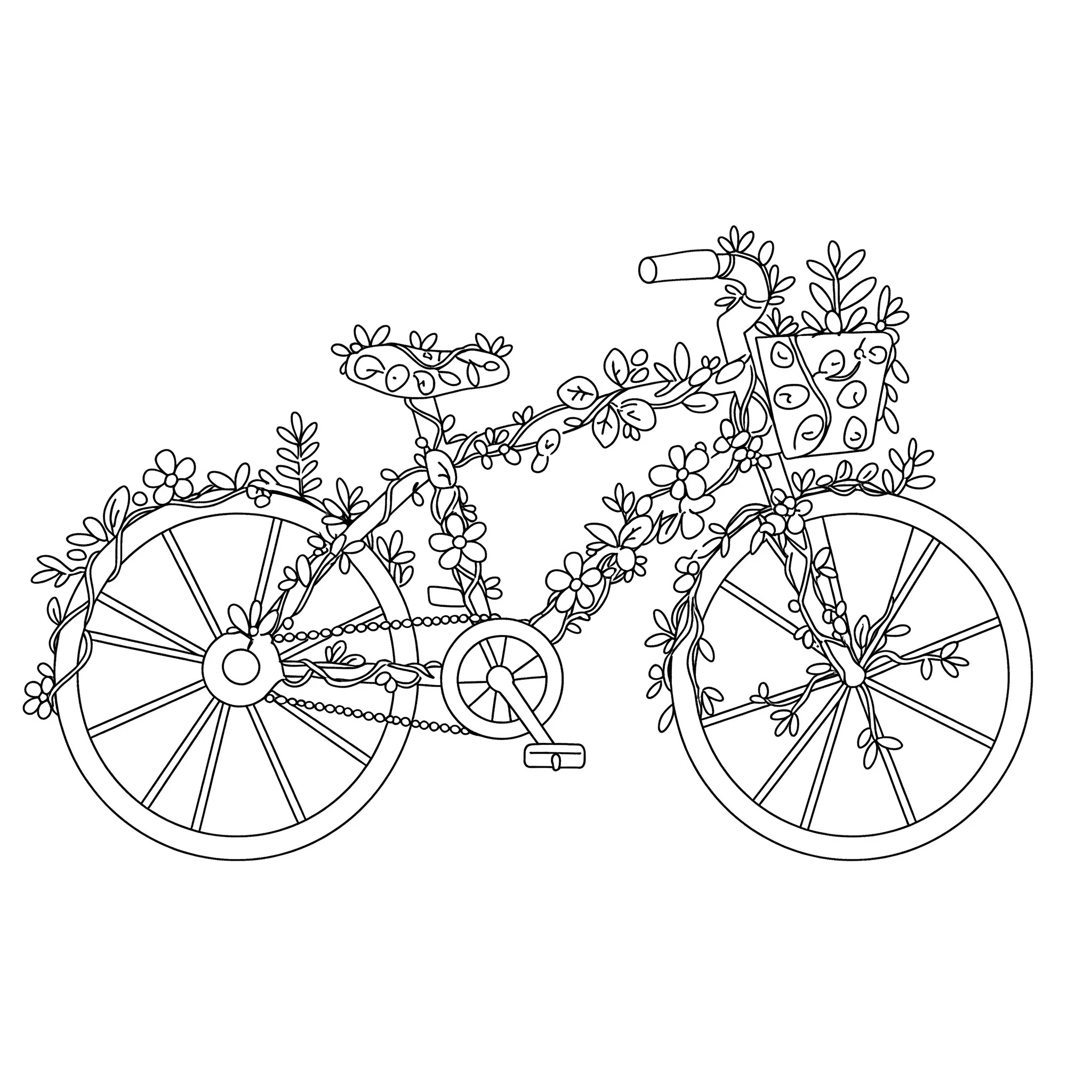 imprimer coloriage Vélo