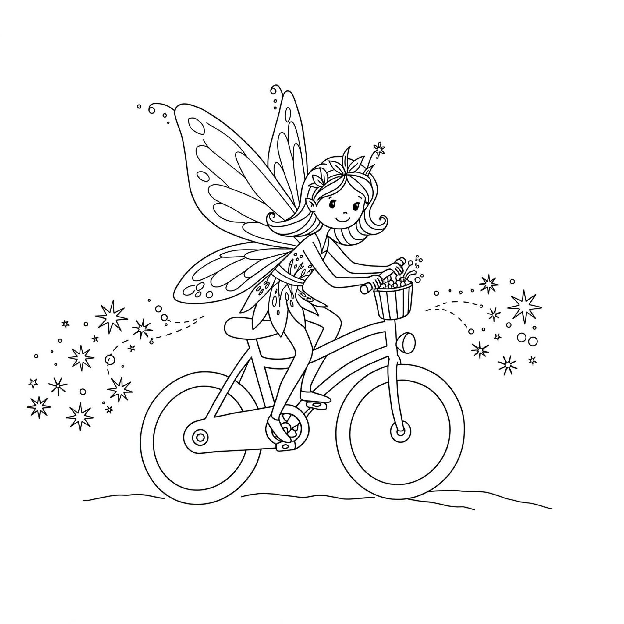 coloriage Vélo pour enfant à imprimer