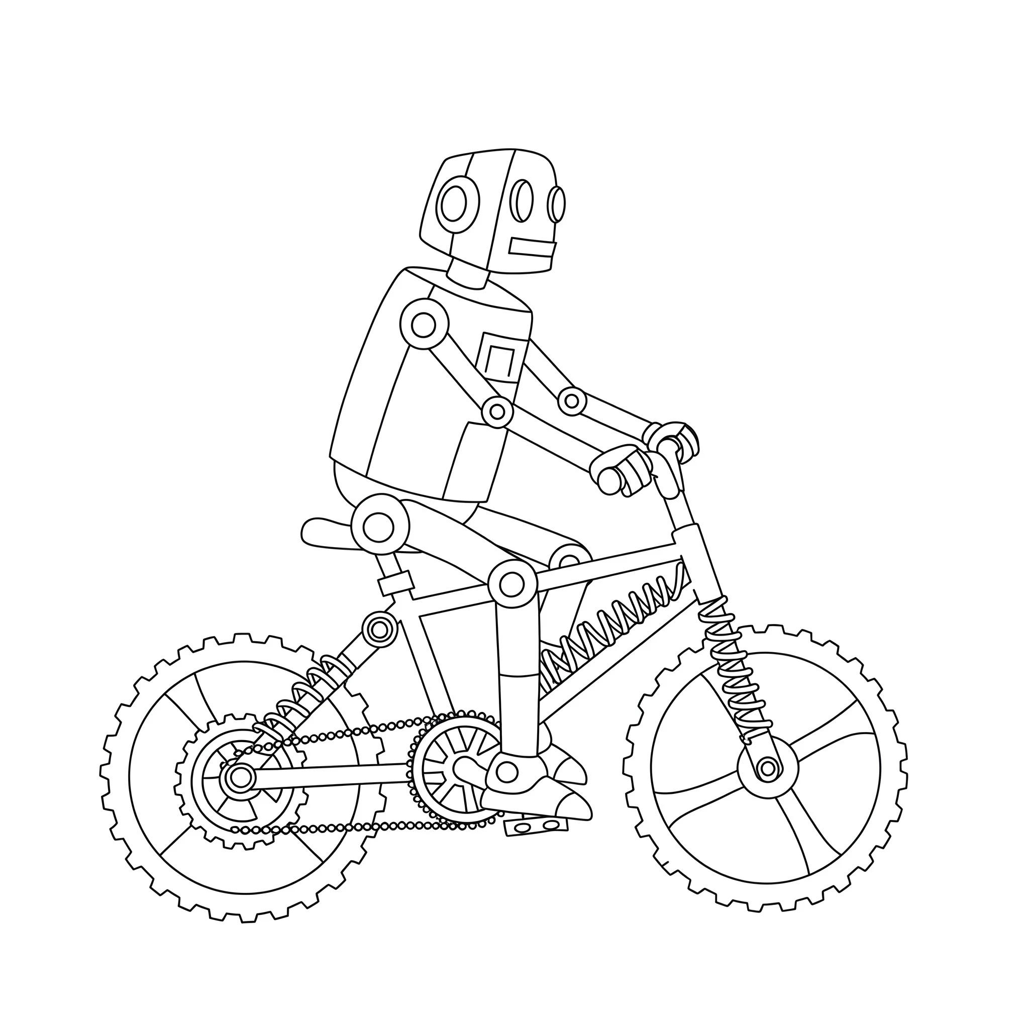 coloriage Vélo à imprimer 1
