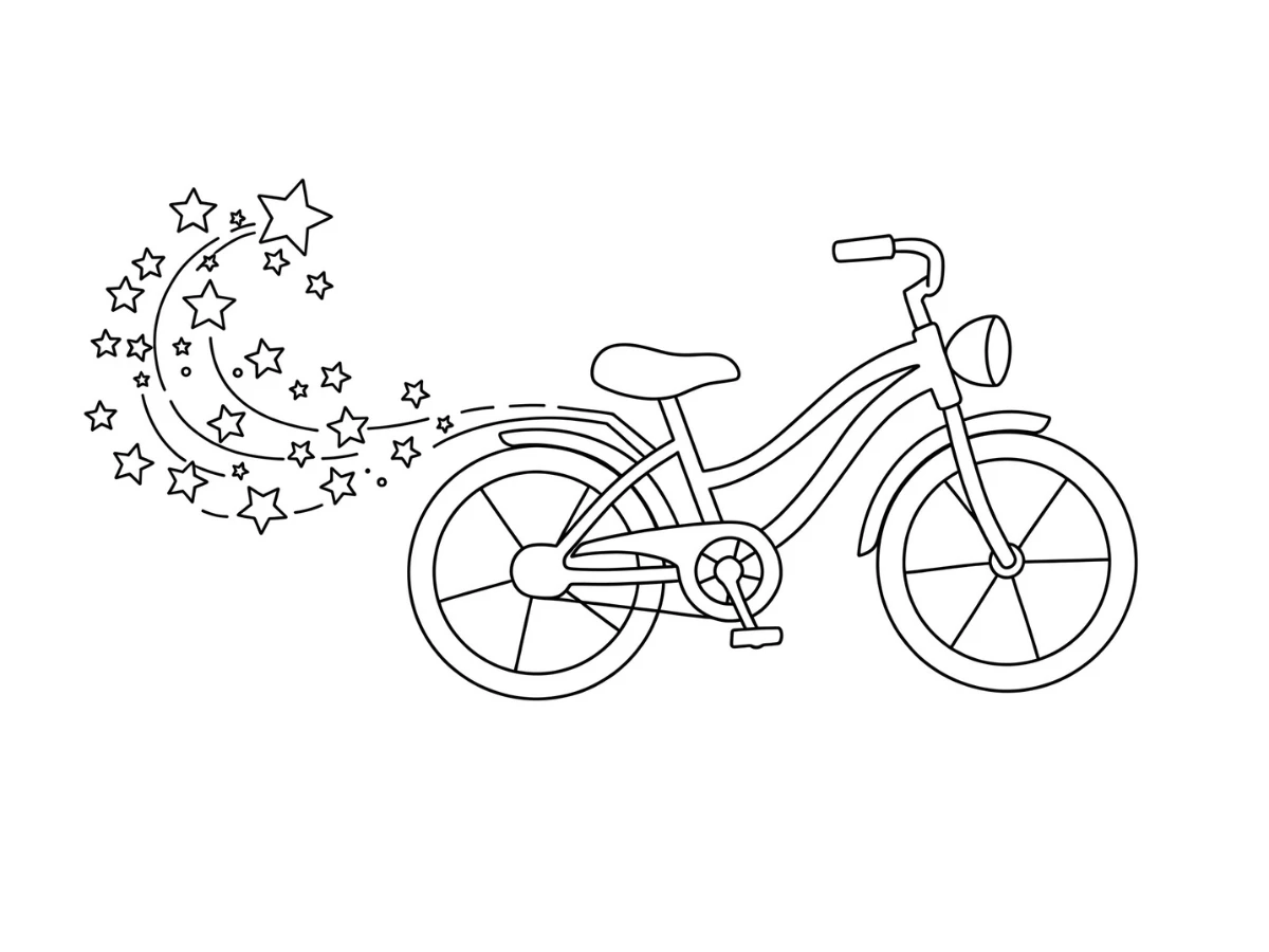 coloriage Vélo gratuit a imprimer