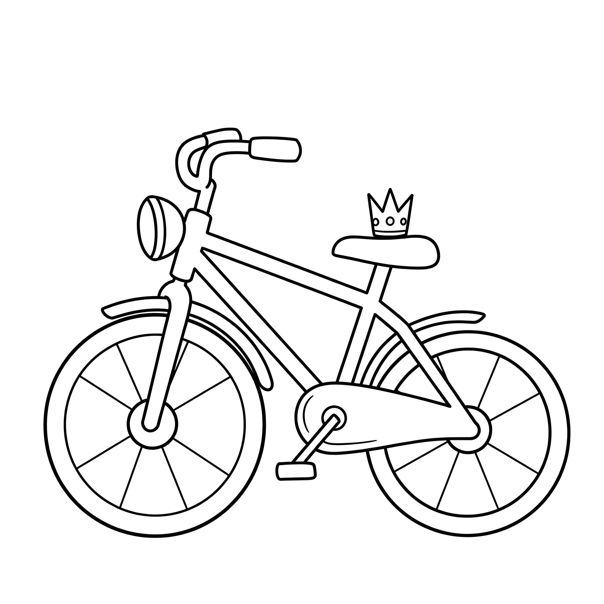 coloriage Vélo et decoupage a imprimer gratuit