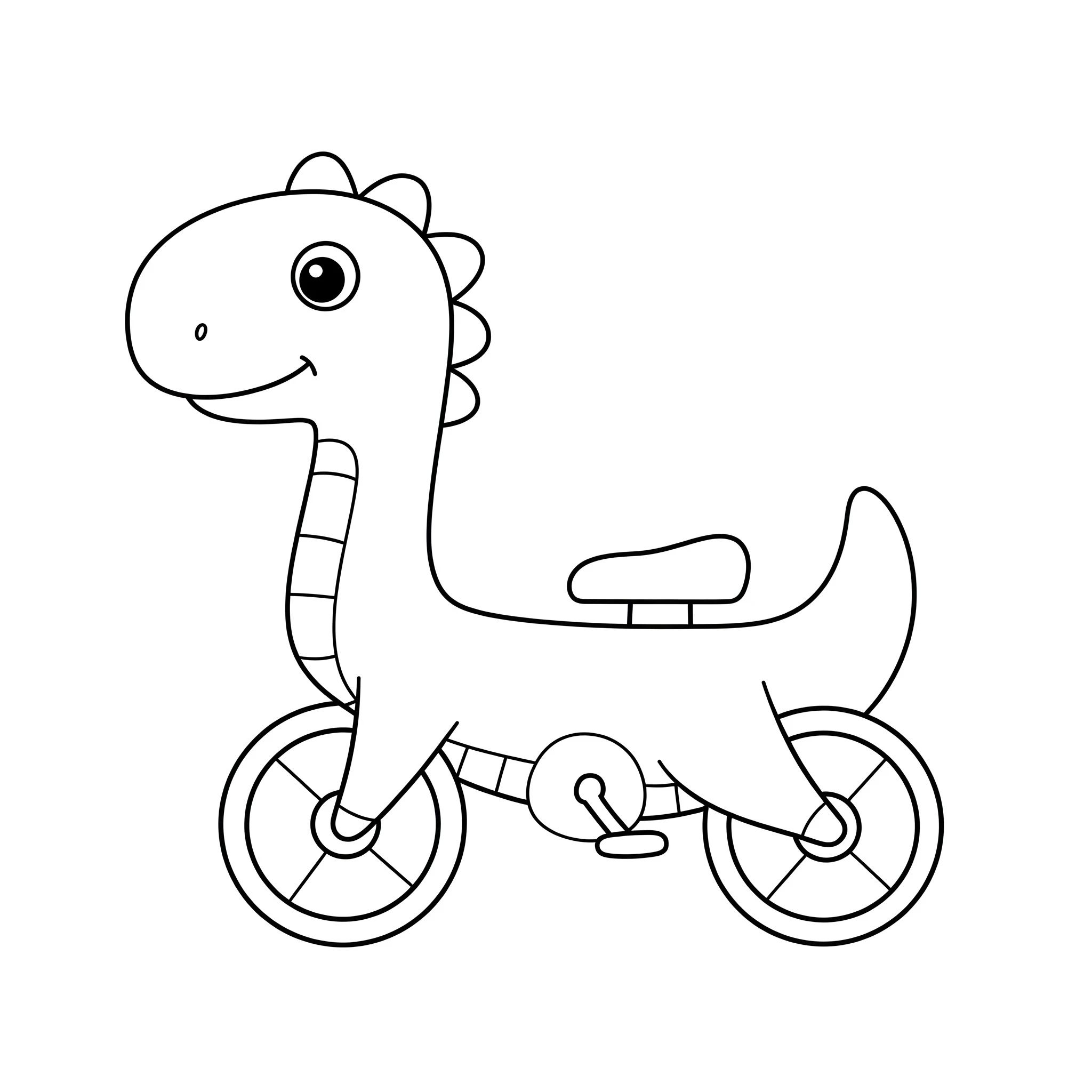 coloriage Vélo et découpage à imprimer