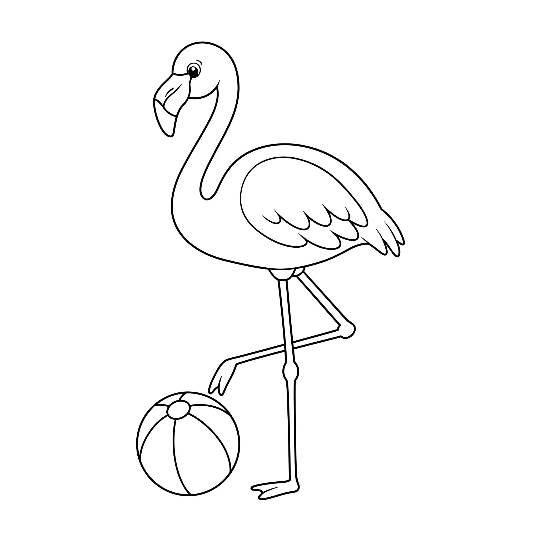 coloriage Flamant Rose à imprimer pour enfant de 9 ans