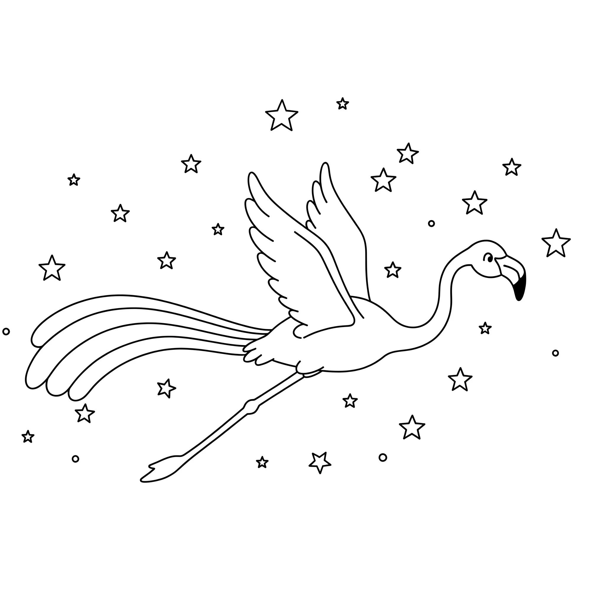 coloriage Flamant Rose et apprentissage