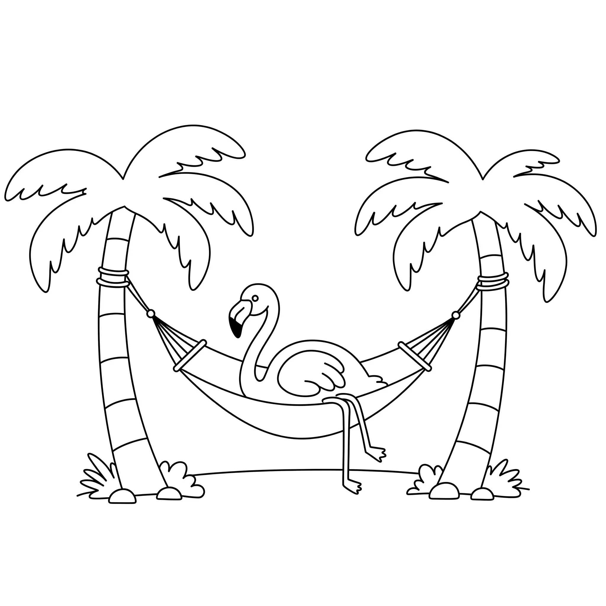 coloriage Flamant Rose et apprentissage 1