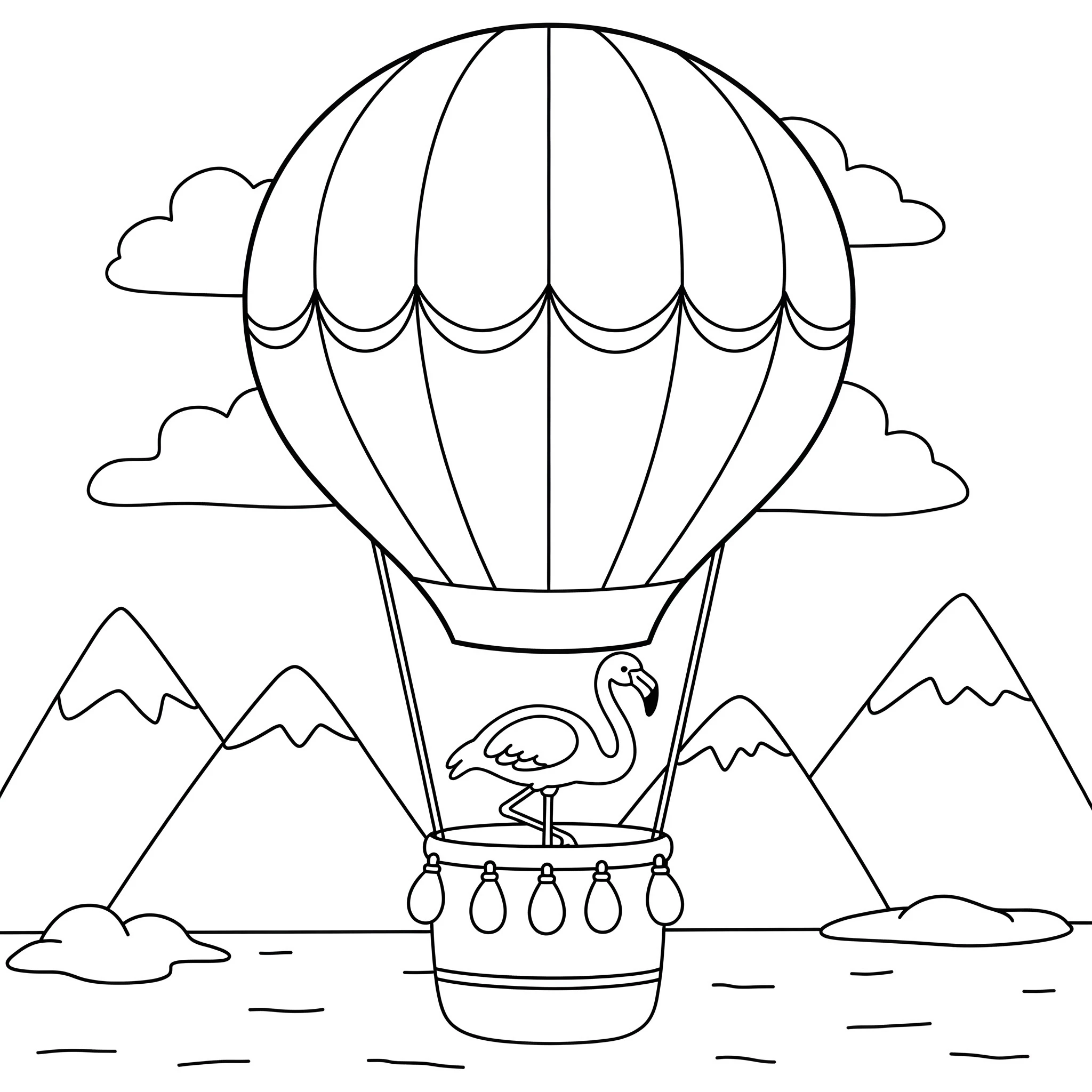 coloriage Flamant Rose pour enfant de 10 ans 1