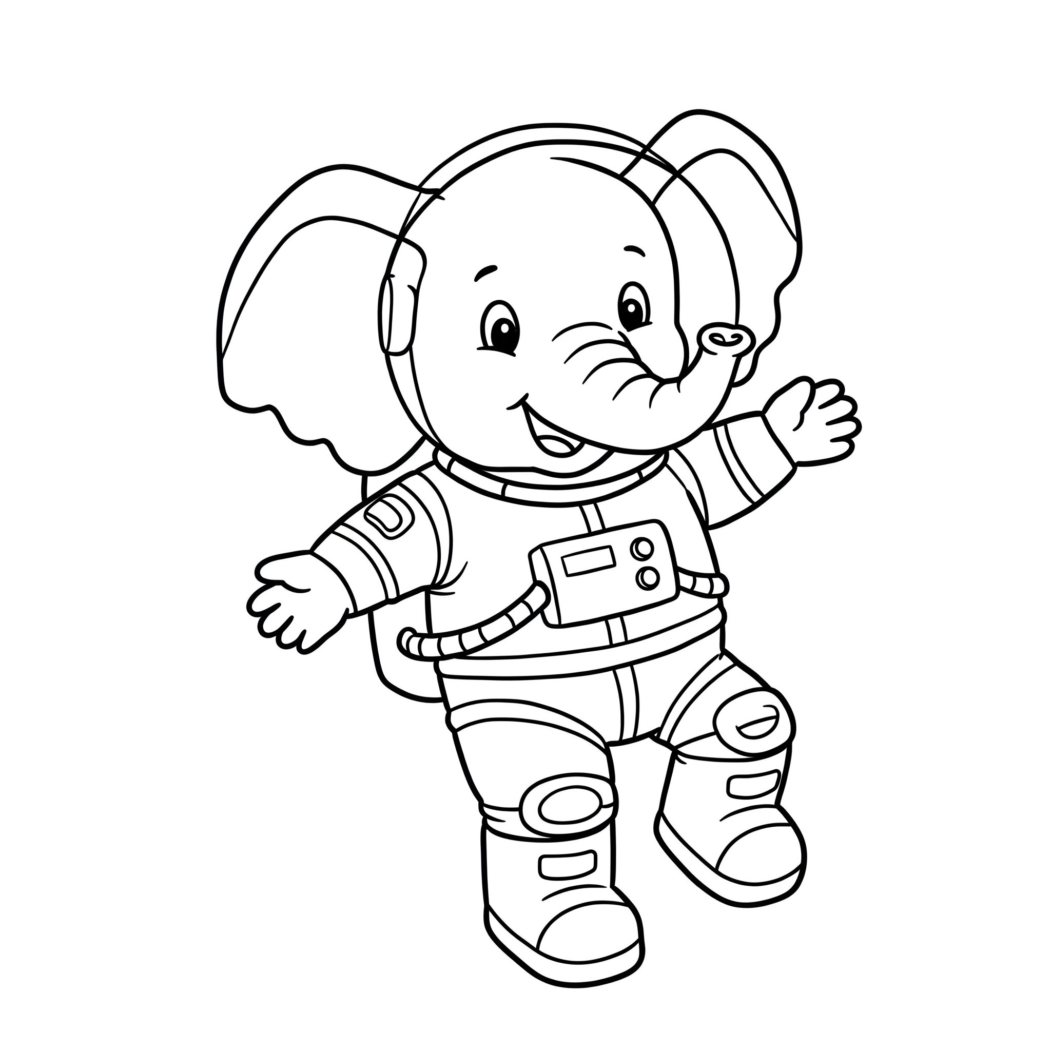 imprimer coloriage Astronaute pour enfant