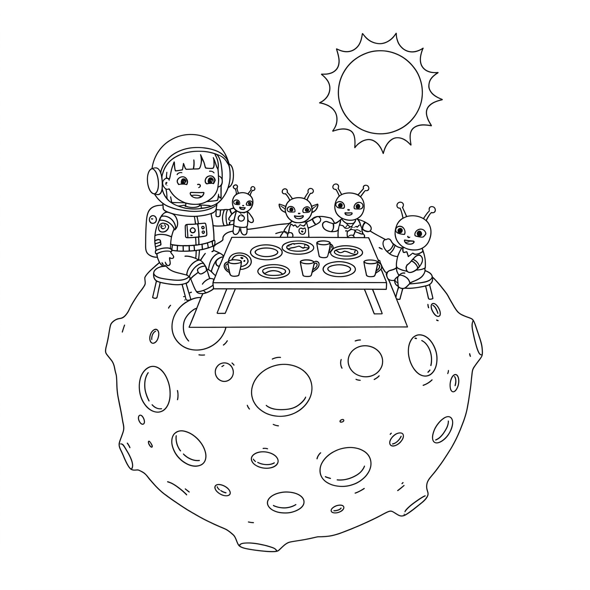 coloriage Astronaute et dessins
