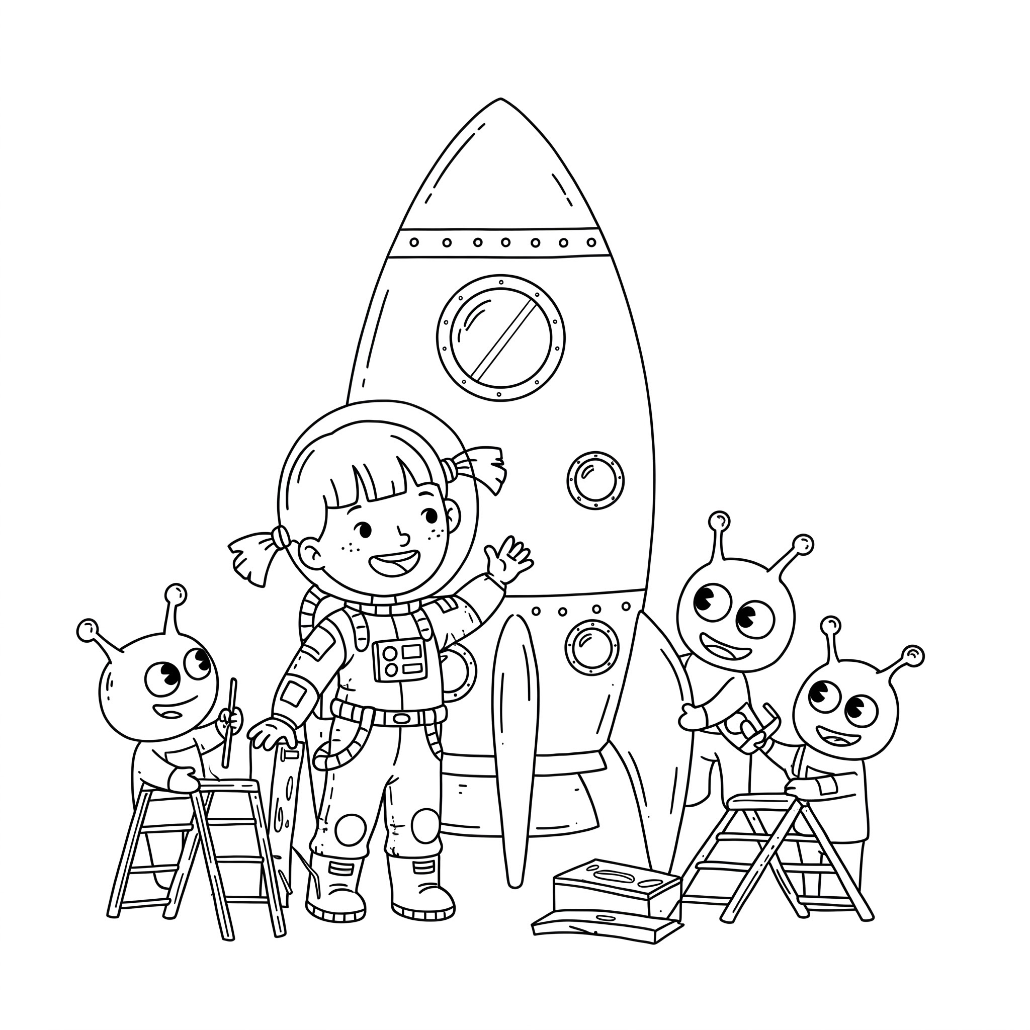 coloriage Astronaute a imprimer