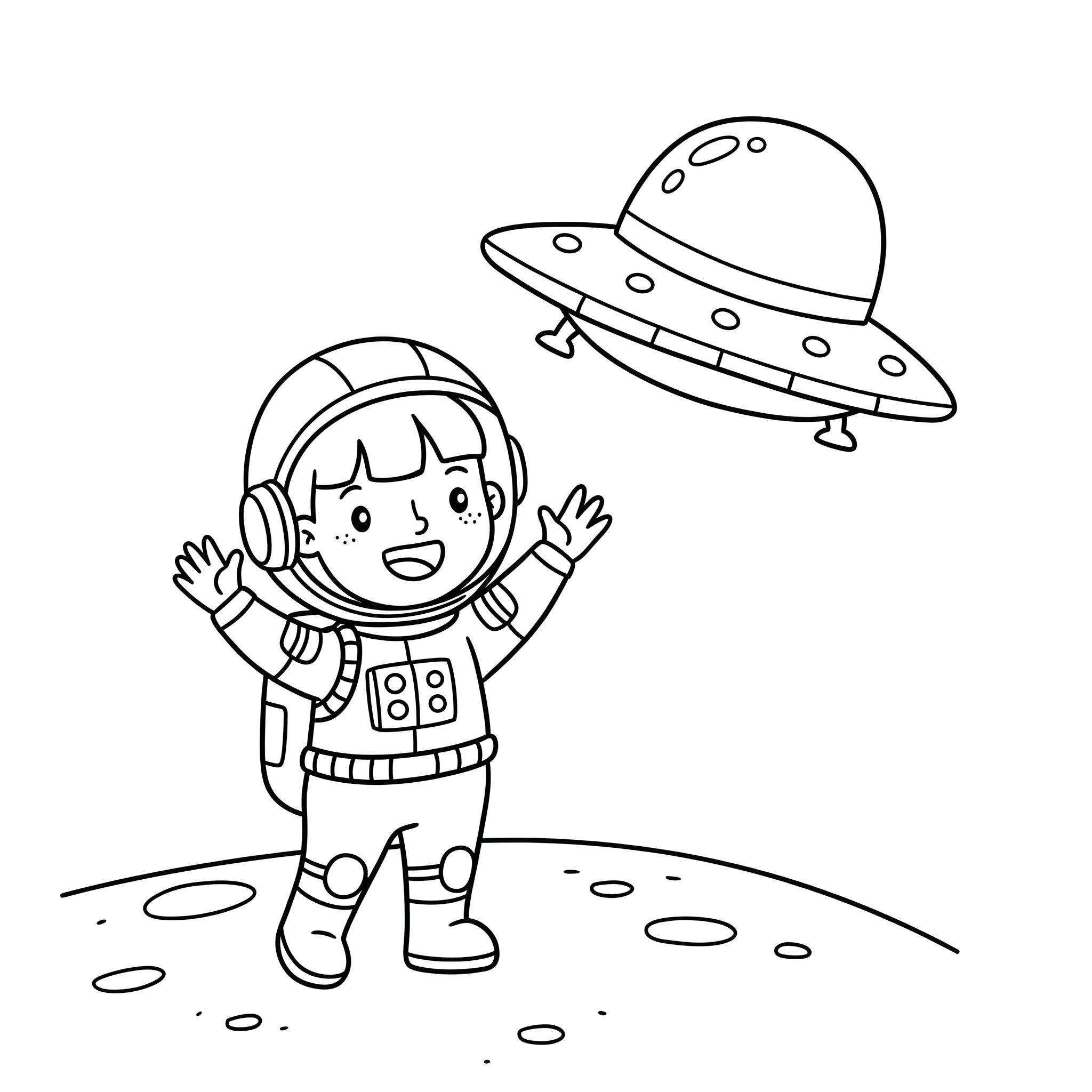 coloriage Astronaute pour enfants