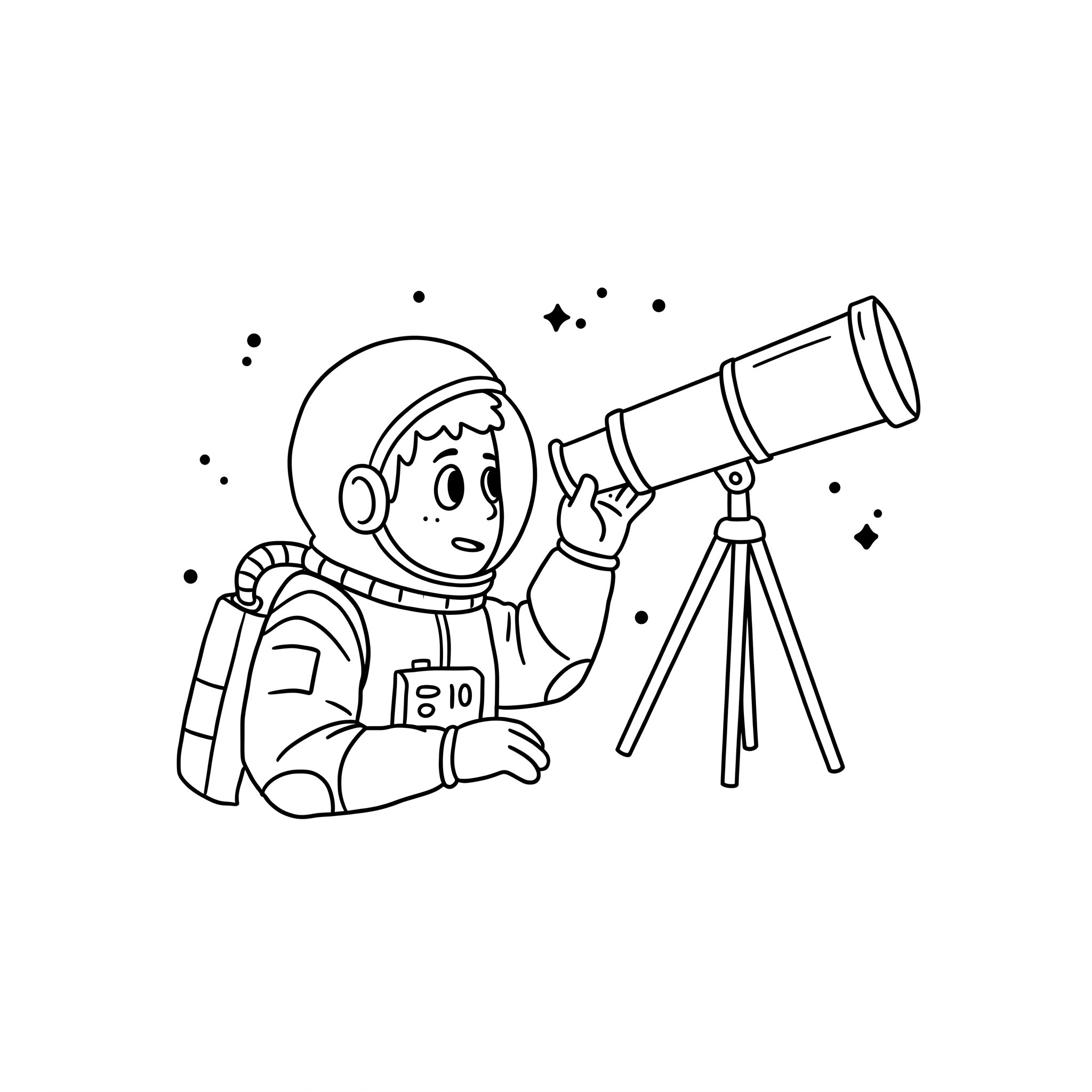 coloriage Astronaute a imprimer gratuit