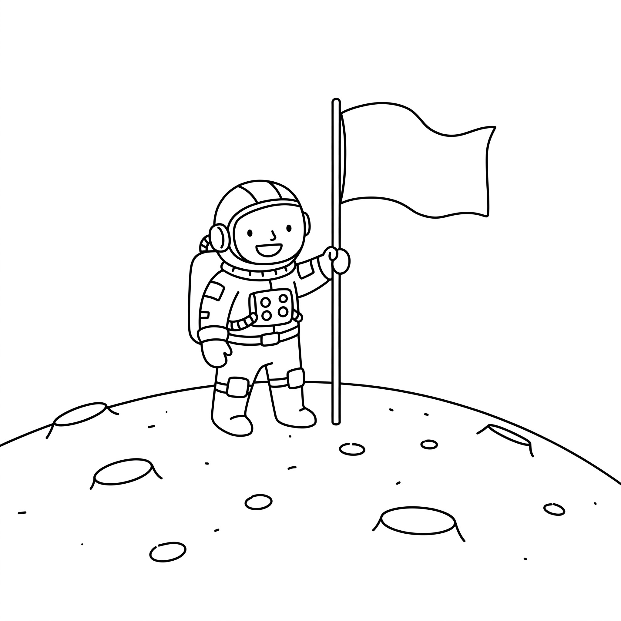 coloriage Astronaute a imprimer gratuitement 1