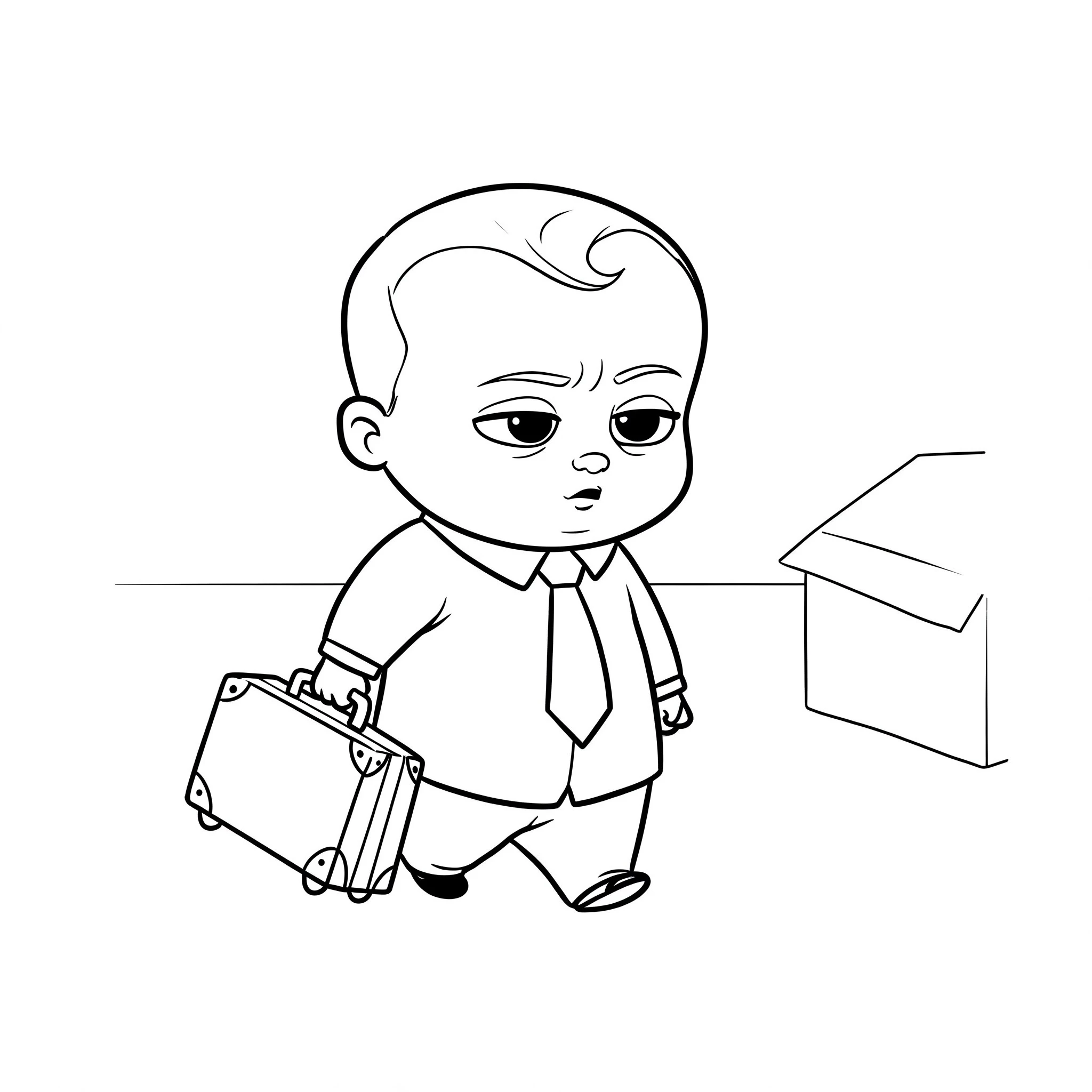 coloriage Baby Boss educatif pour enfant 1