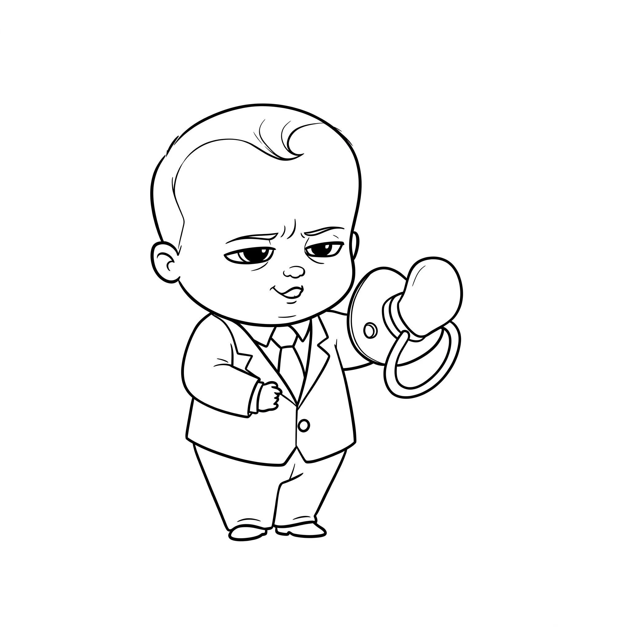 coloriage Baby Boss pour enfant de 2 ans