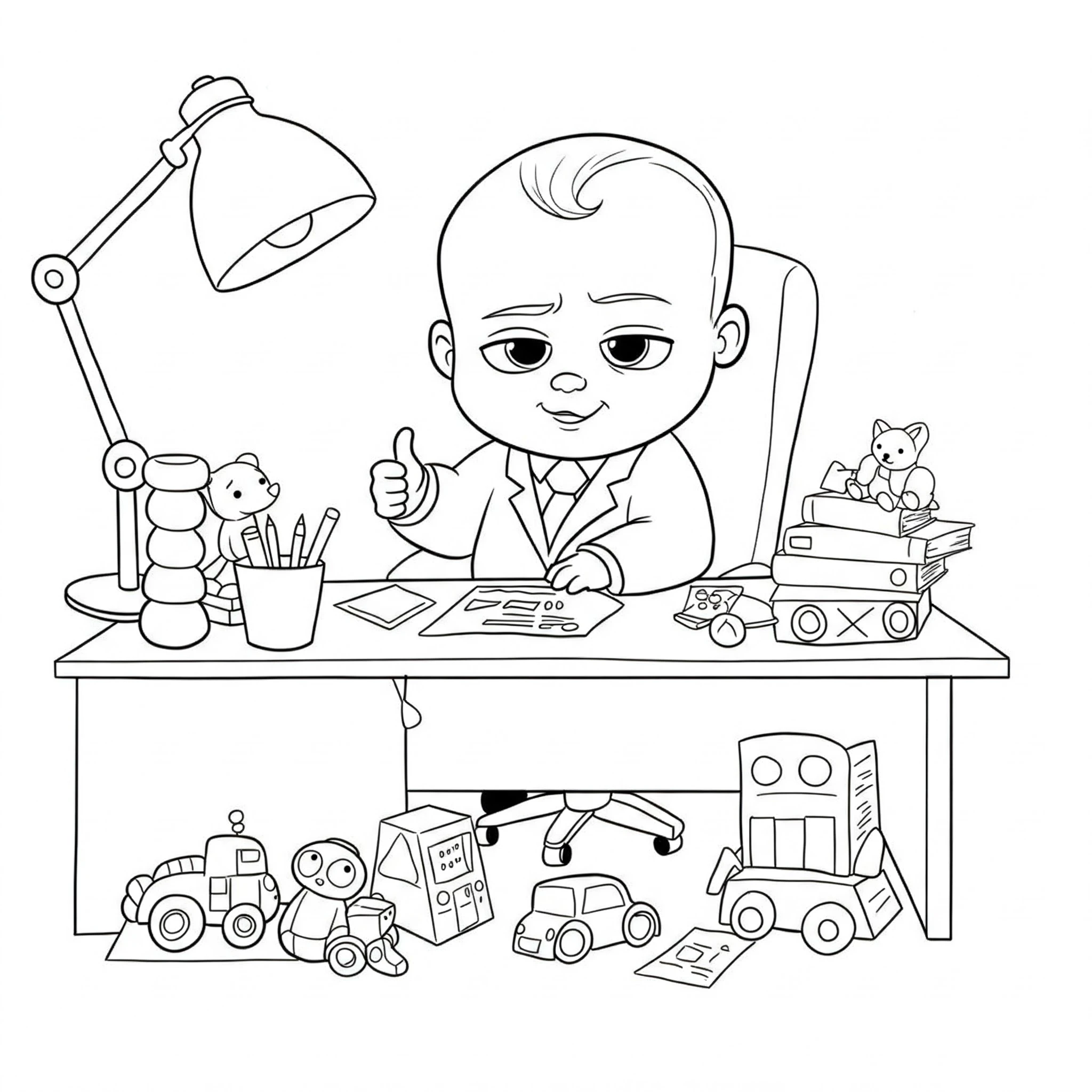 coloriage Baby Boss pour enfant