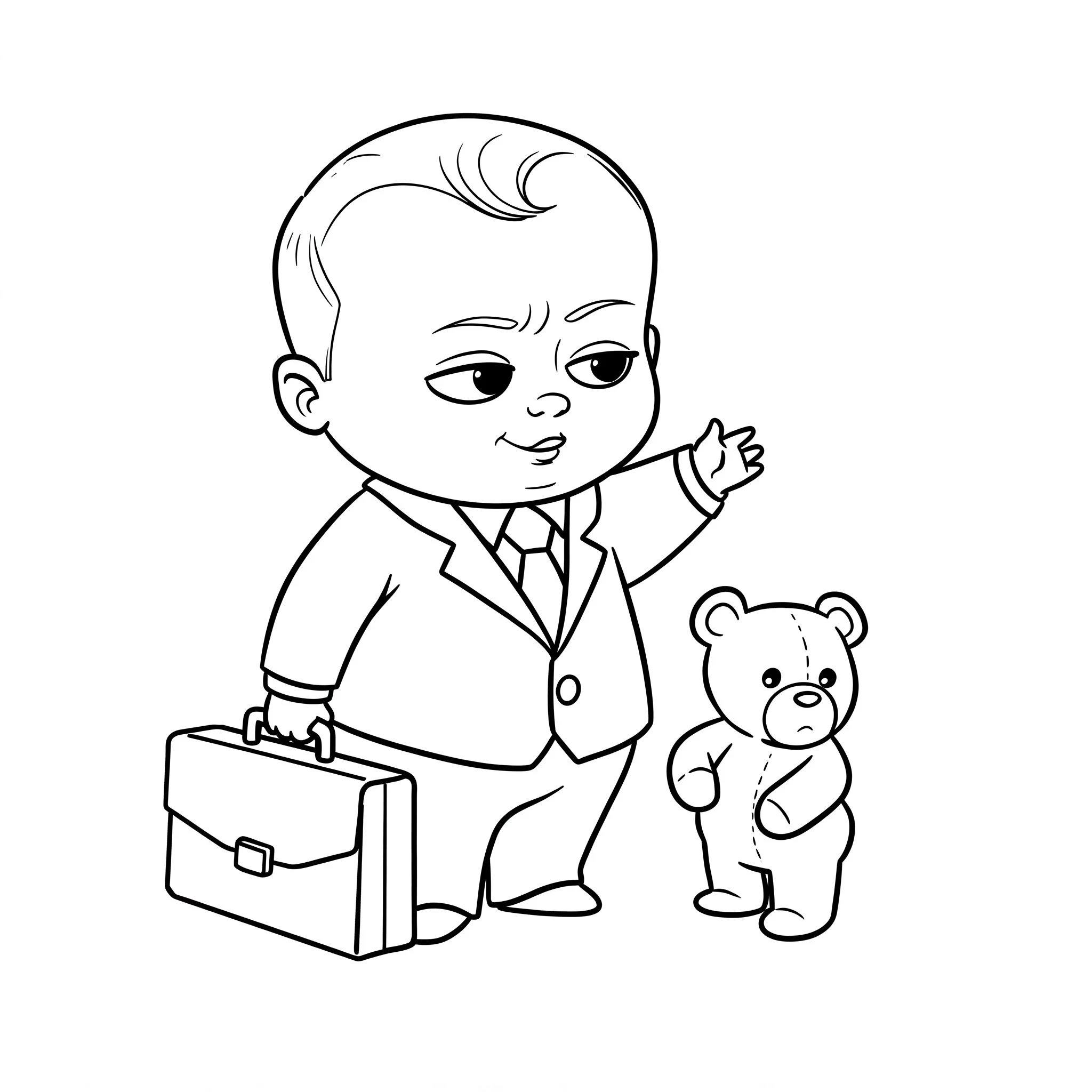 coloriage Baby Boss pour enfant de à imprimer