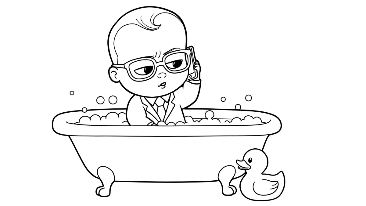 coloriage Baby Boss gratuit en ligne