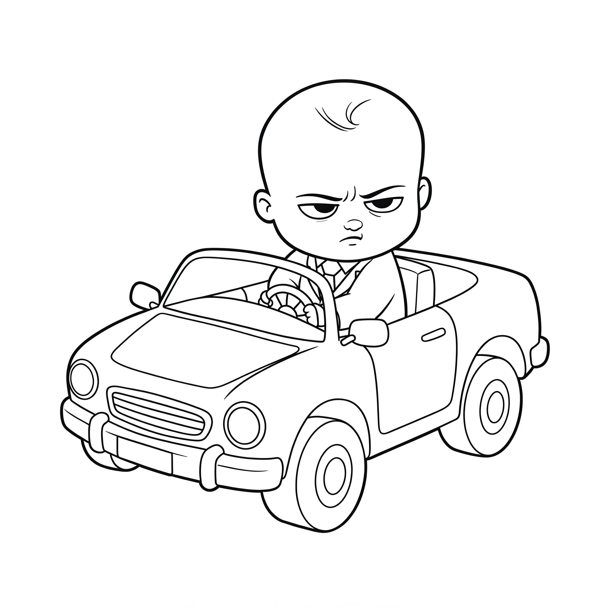 coloriage Baby Boss pour enfant a imprimer gratuit
