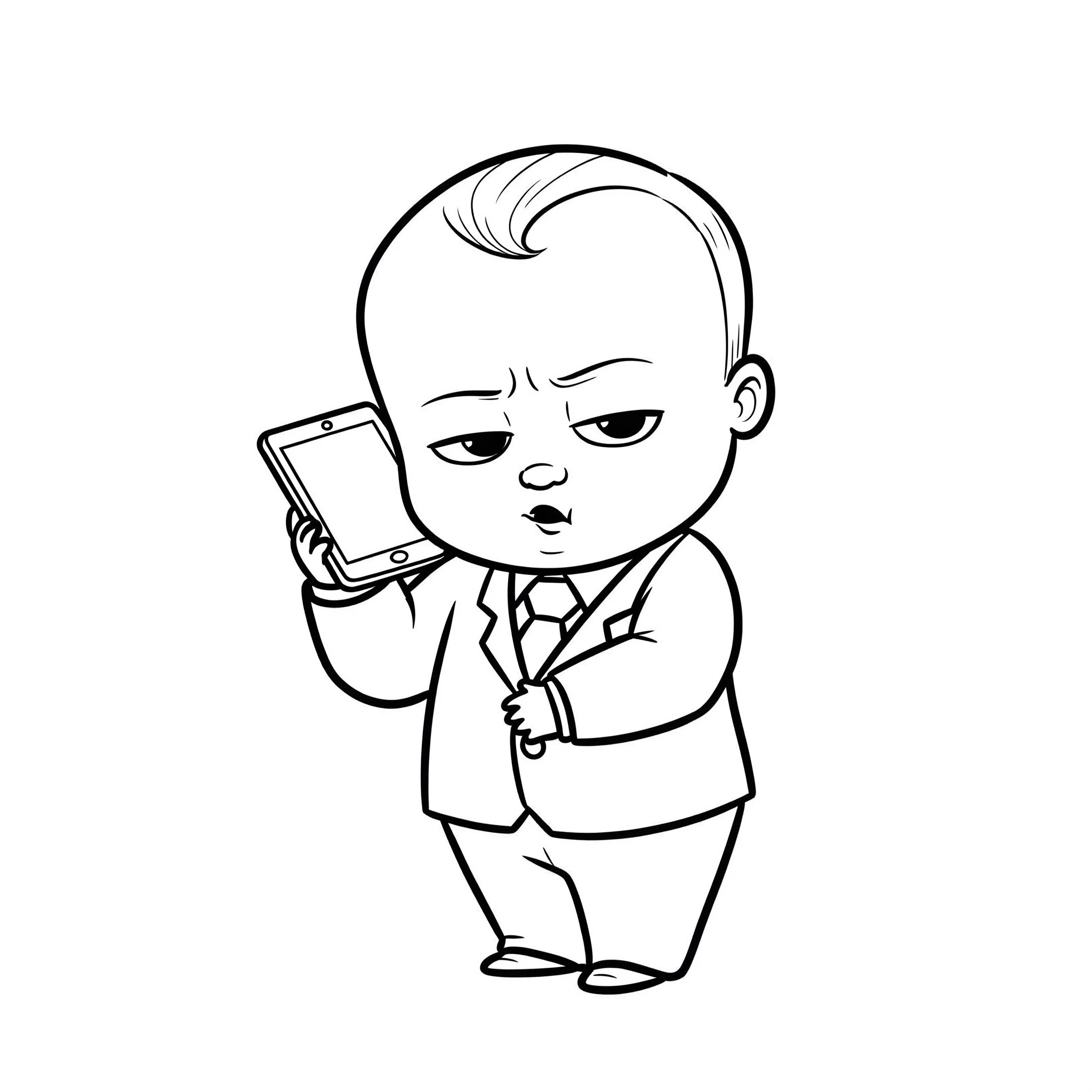 coloriage Baby Boss à imprimer pdf gratuit
