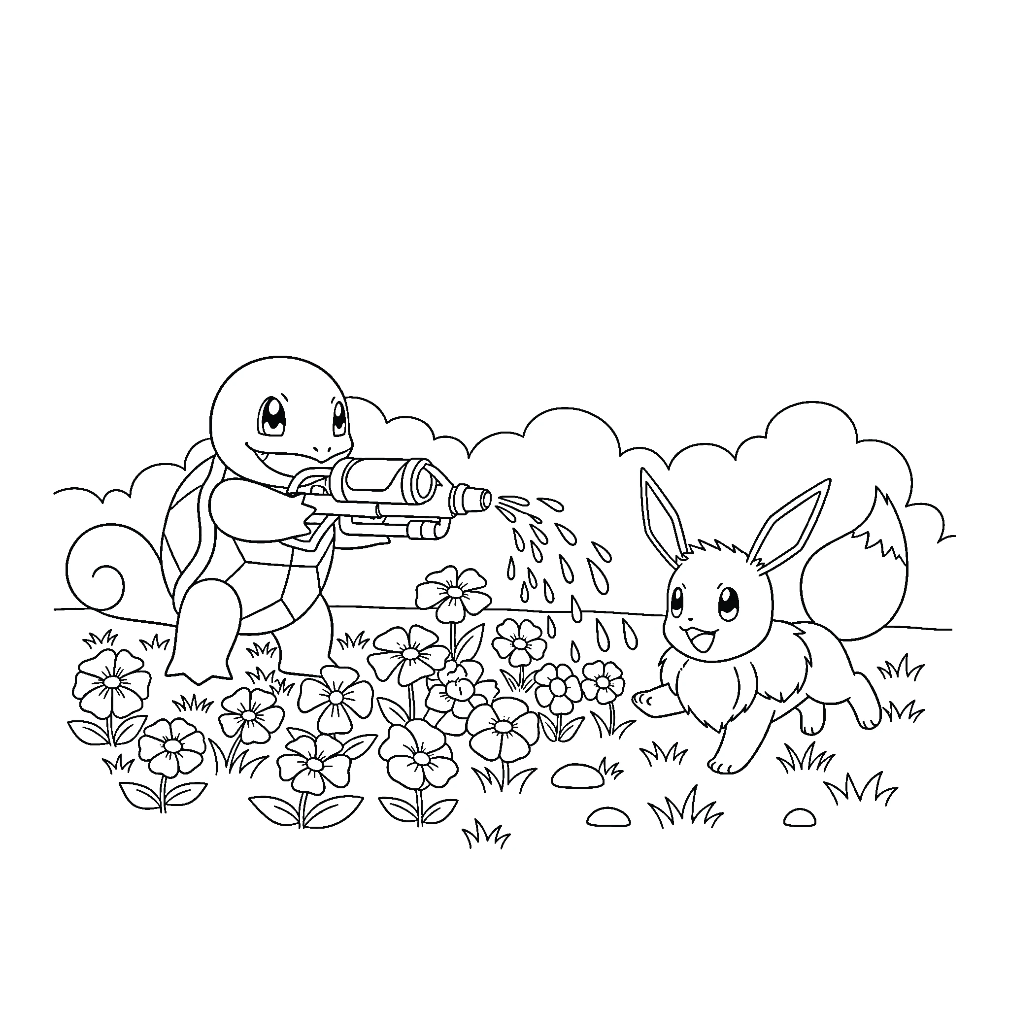 coloriage Carapuce pour enfant gratuit