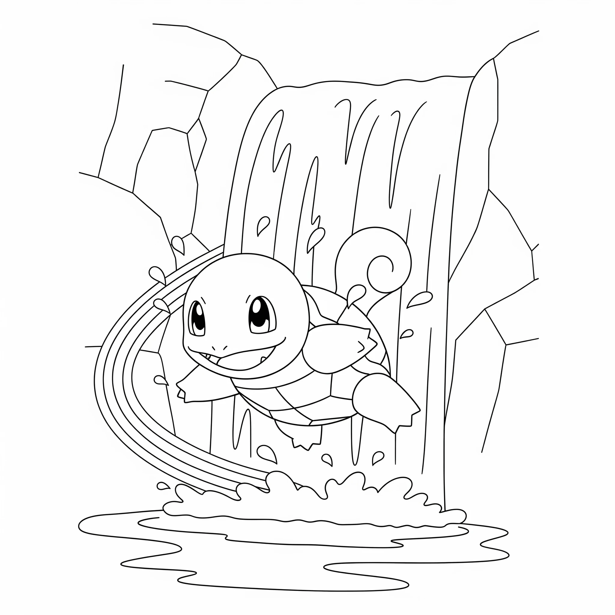 coloriage Carapuce gratuit à imprimer