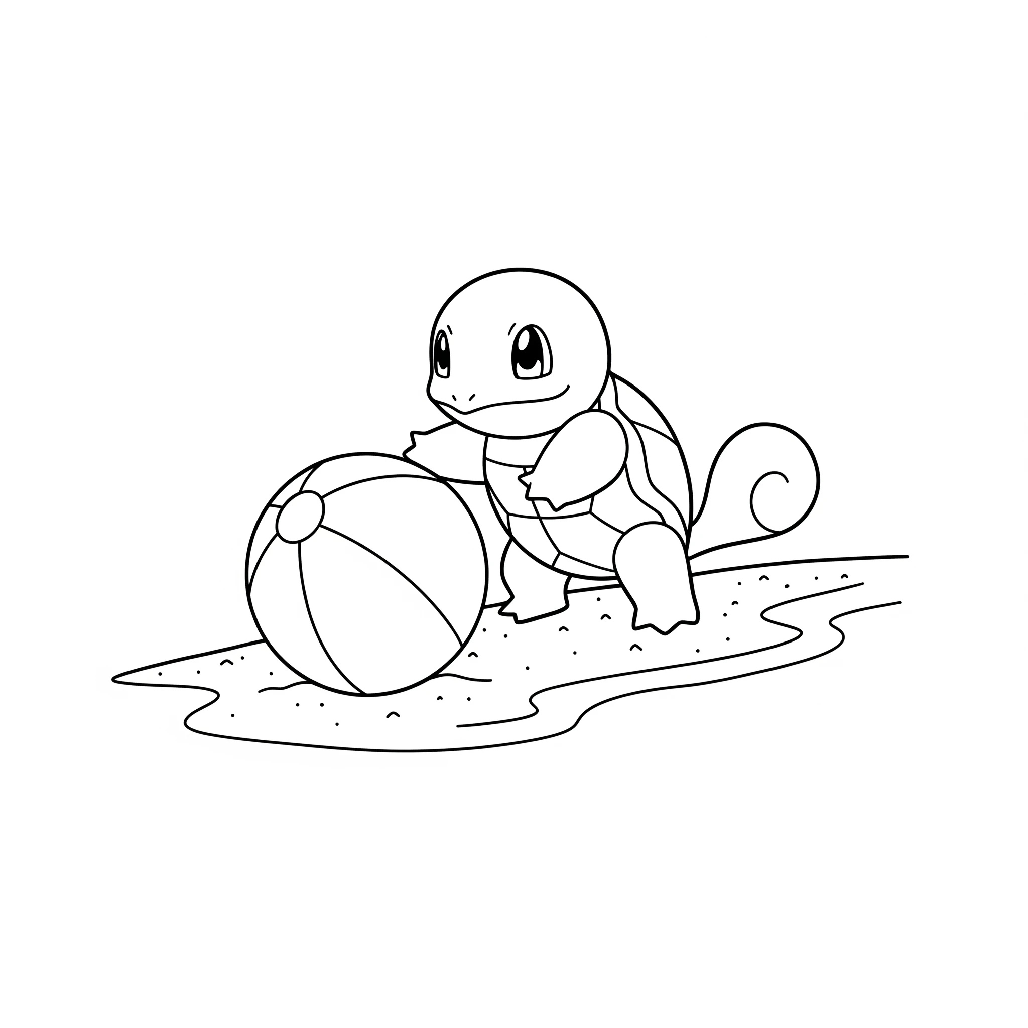 image de coloriage Carapuce pour enfant 1