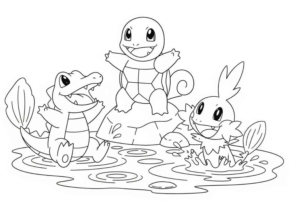 coloriage Carapuce pour bebe a imprimer