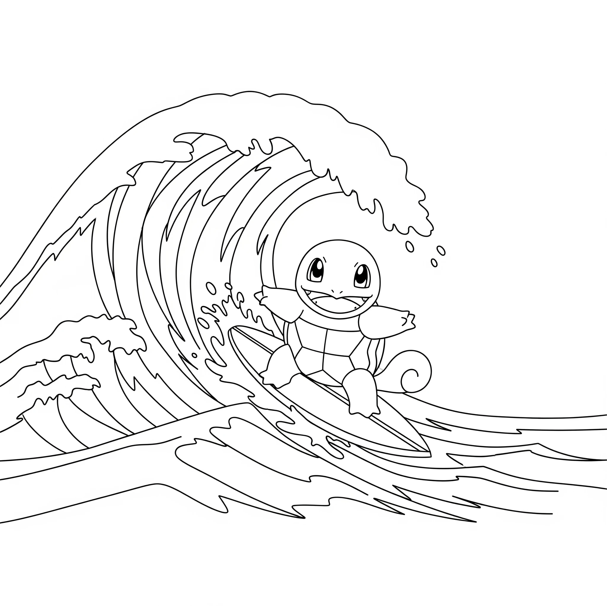 coloriage Carapuce gratuit a imprimer