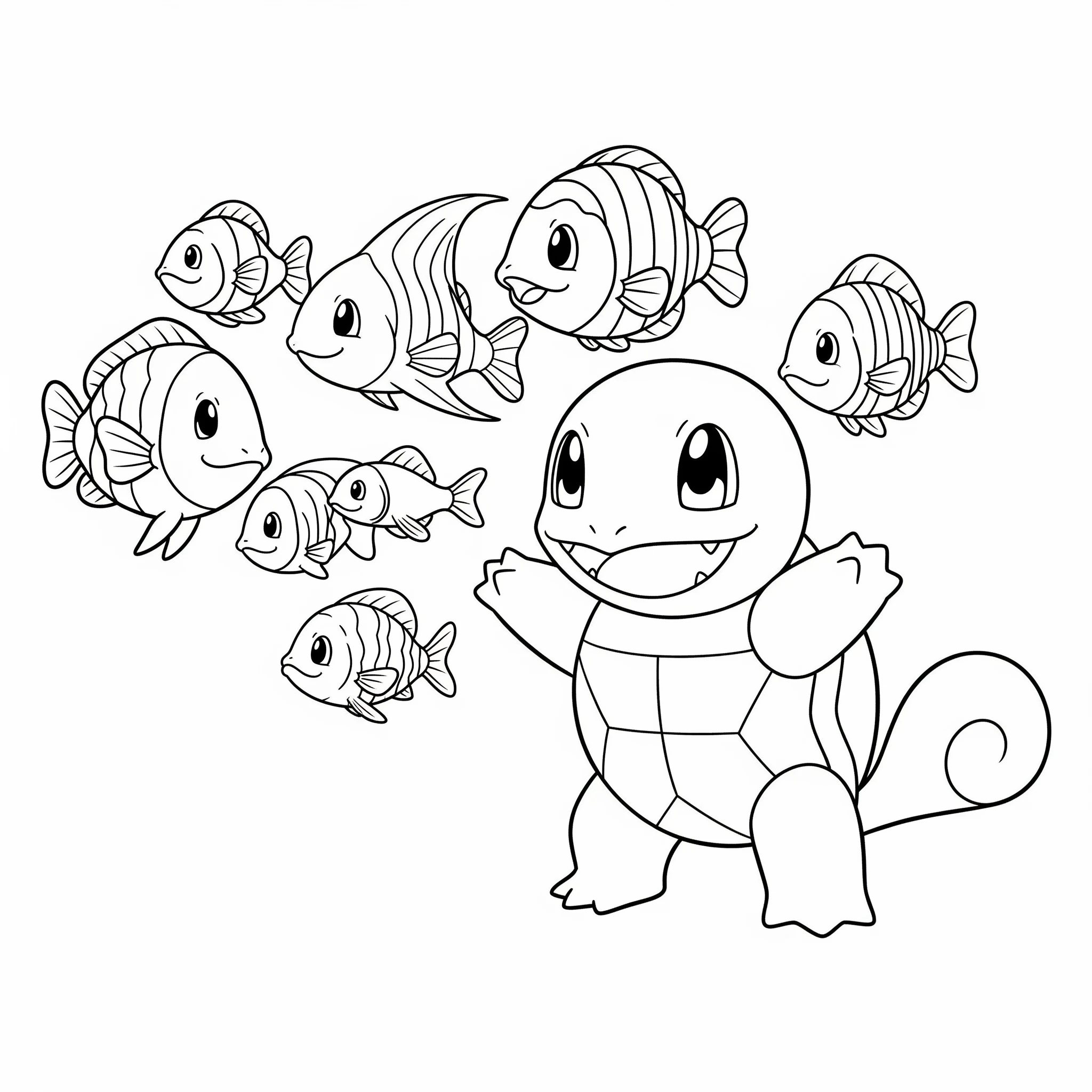 coloriage Carapuce pour bebe a imprimer 1