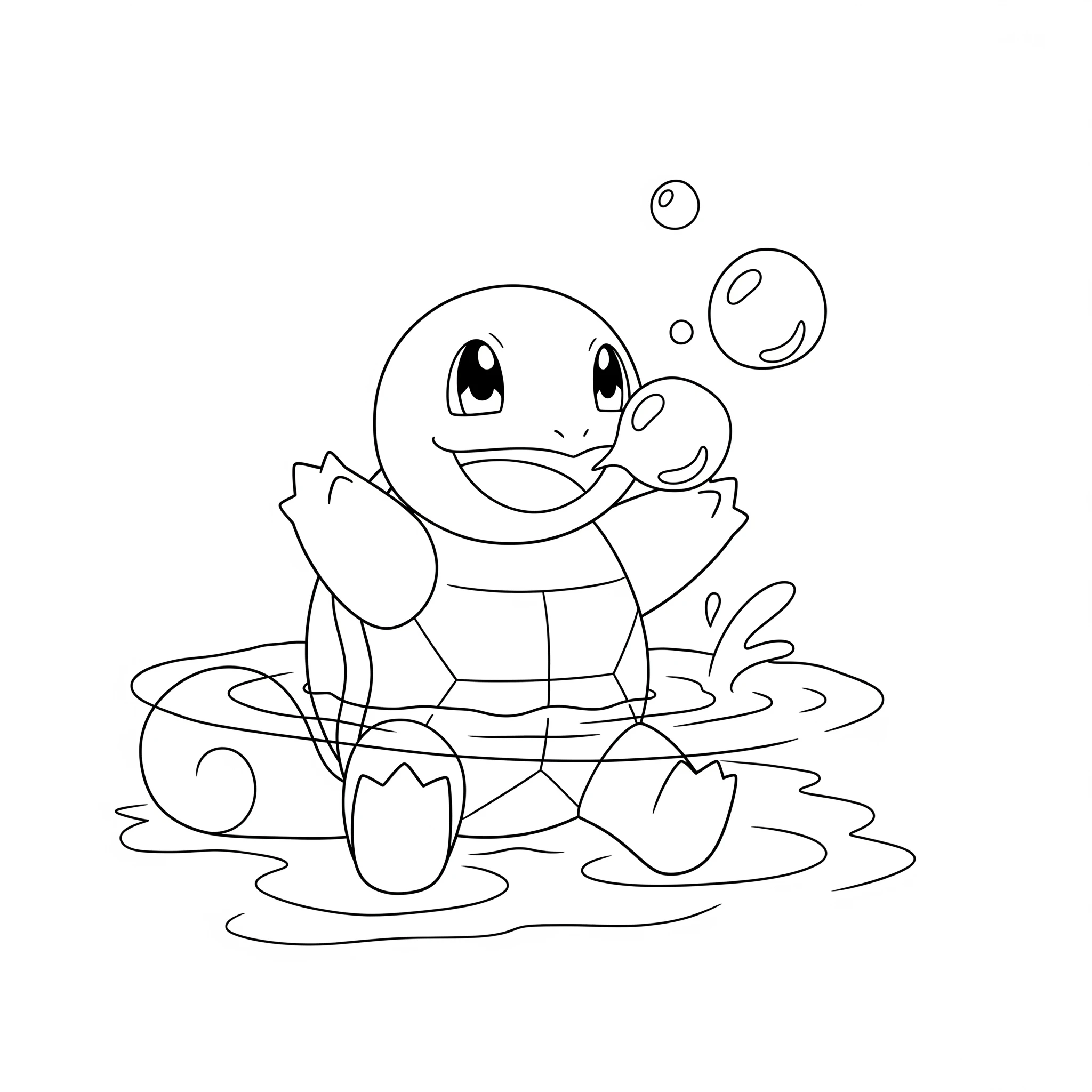 coloriage Carapuce pour enfant de 10 ans