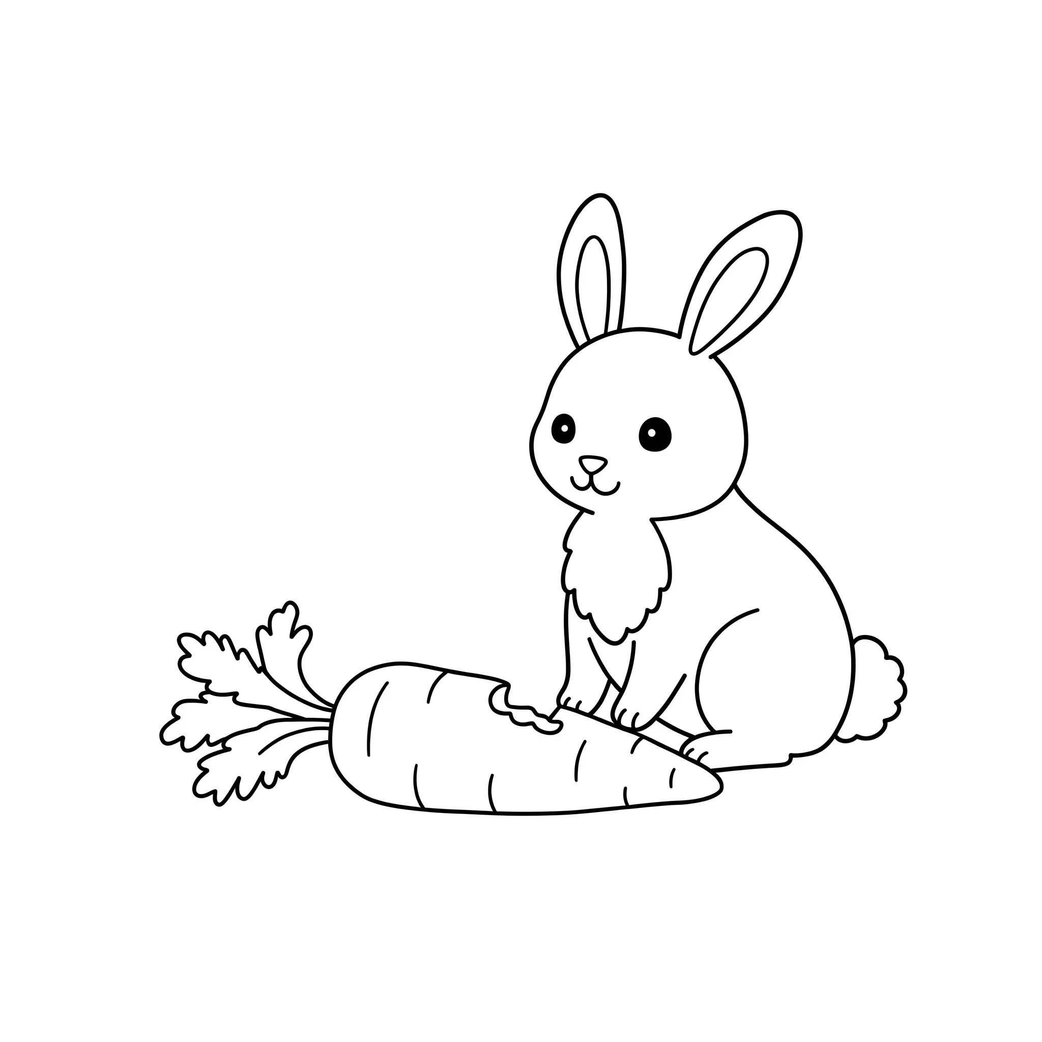 coloriage Carotte gratuit pour enfants