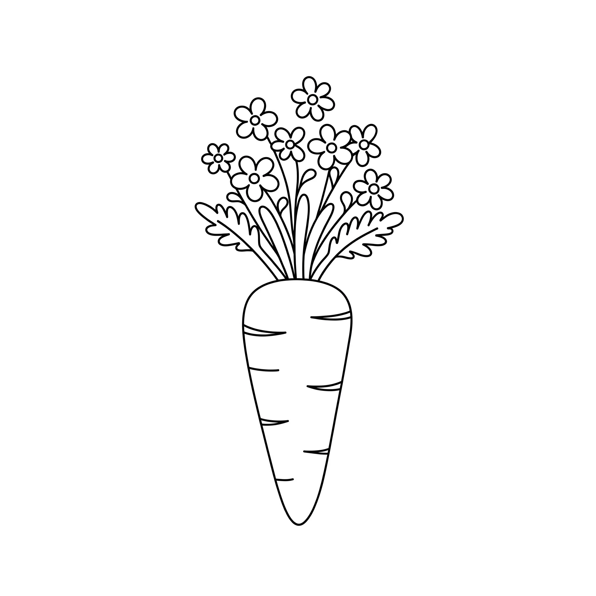 image pour coloriage Carotte enfant