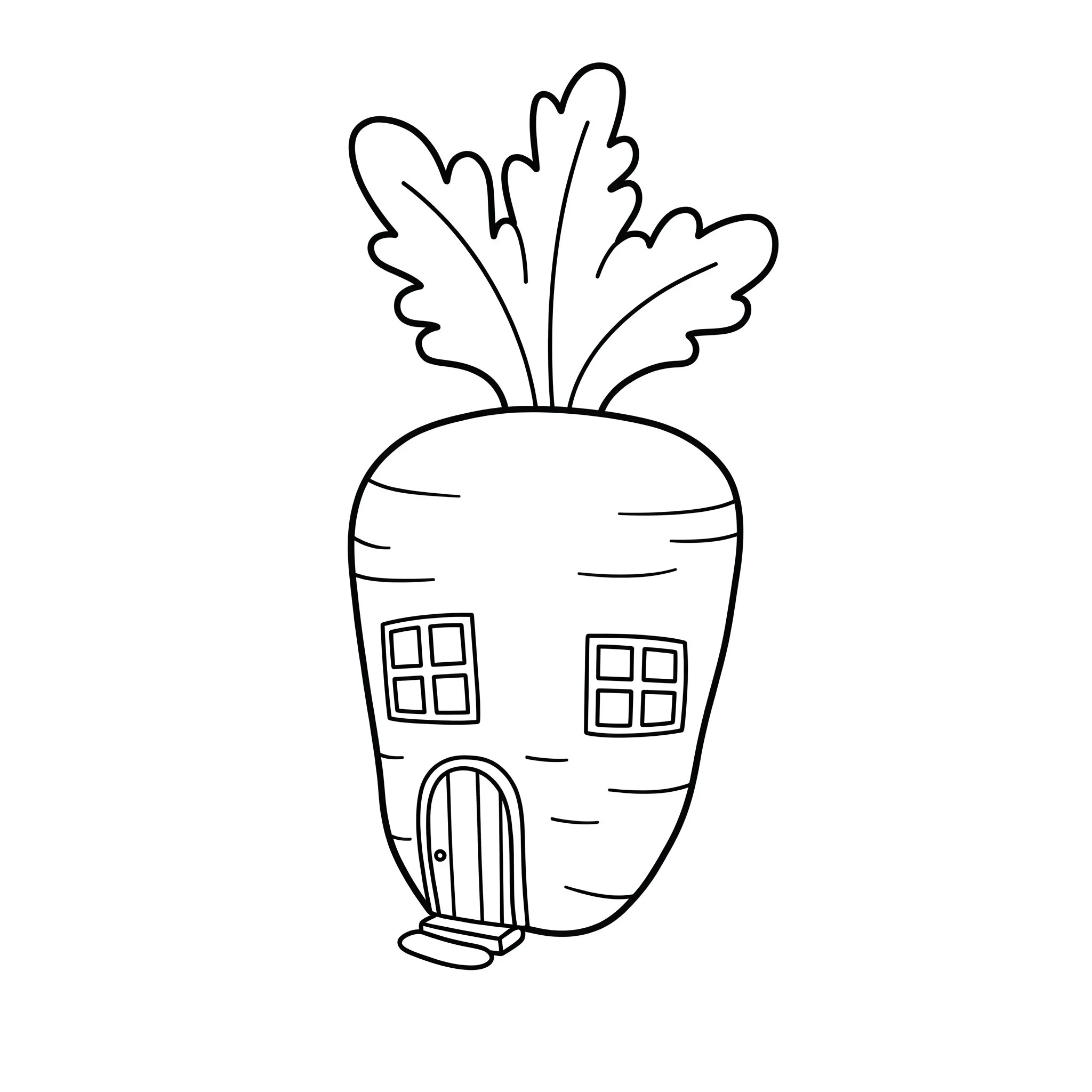 coloriage Carotte a dessiner en ligne 1