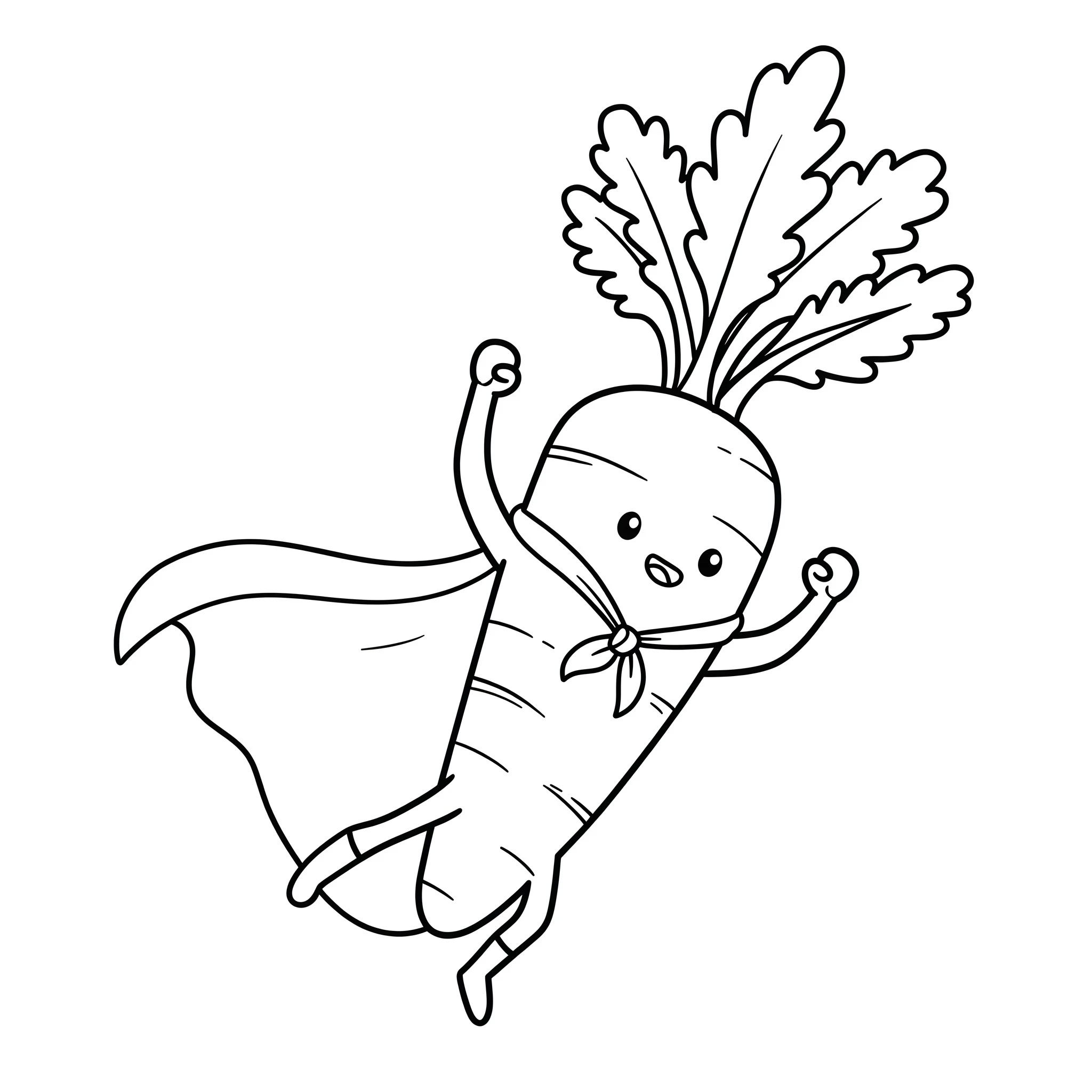 coloriage Carotte gratuit en ligne