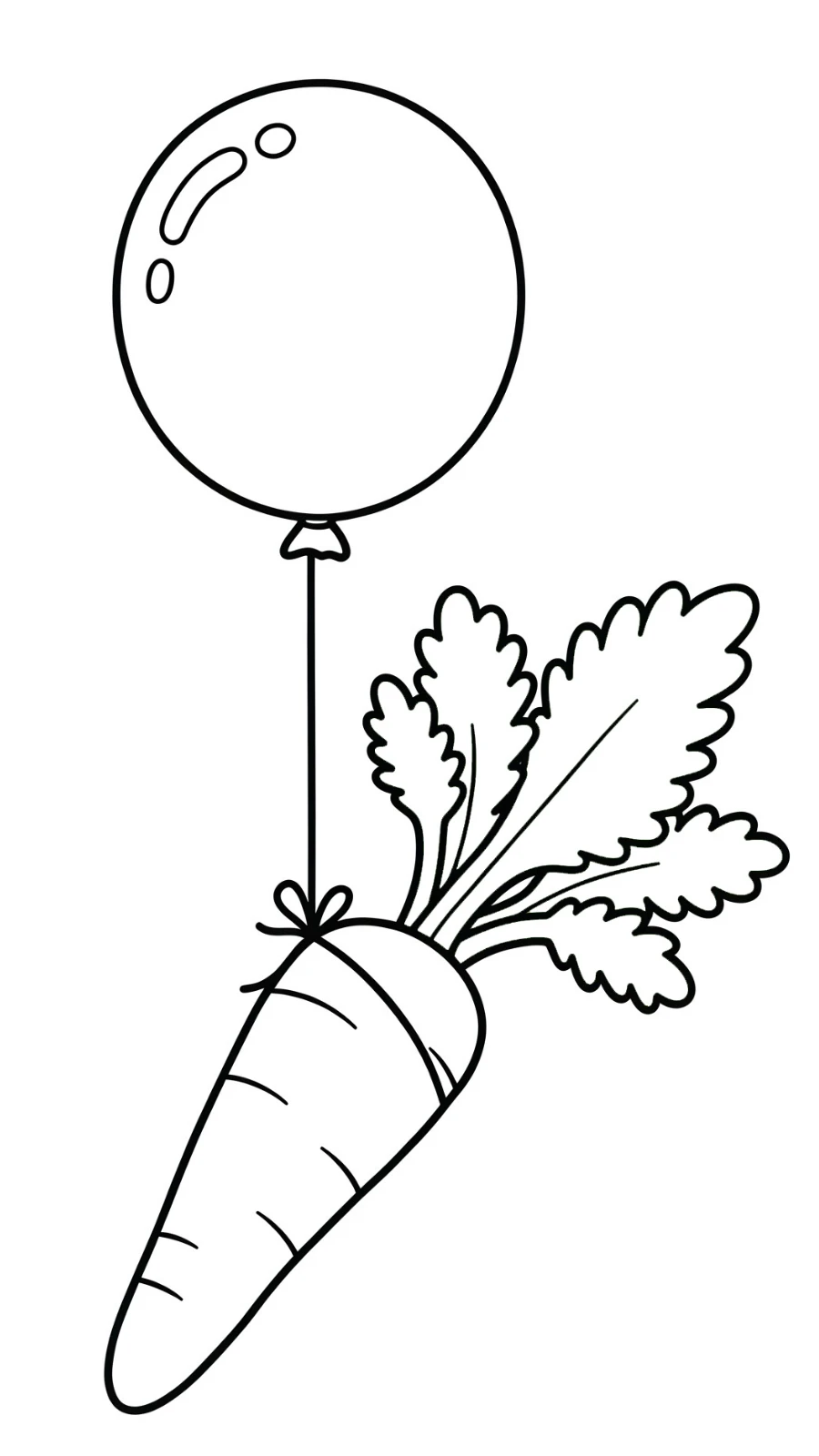 coloriage Carotte de pour enfants